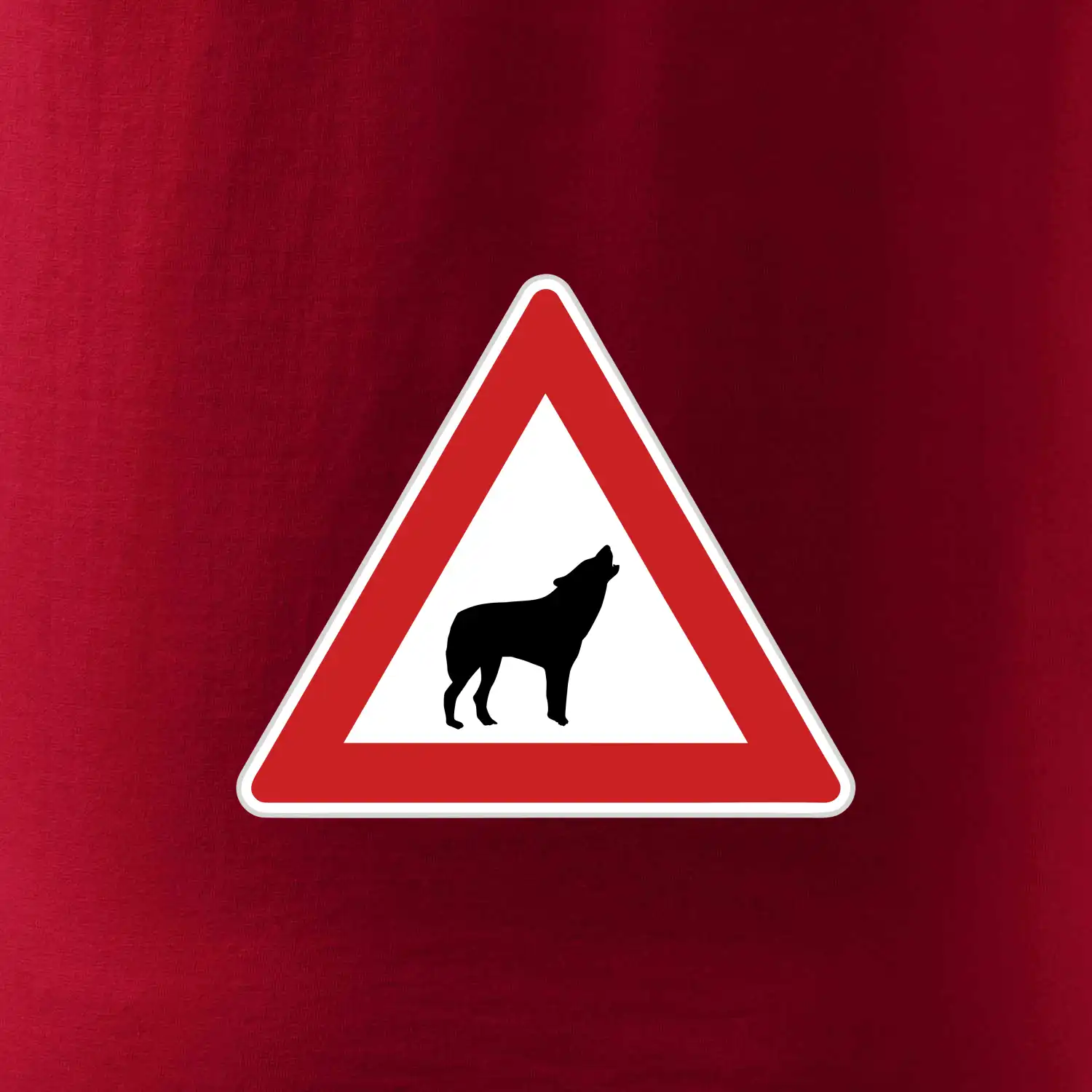 Dopravní značka - Pozor vlk