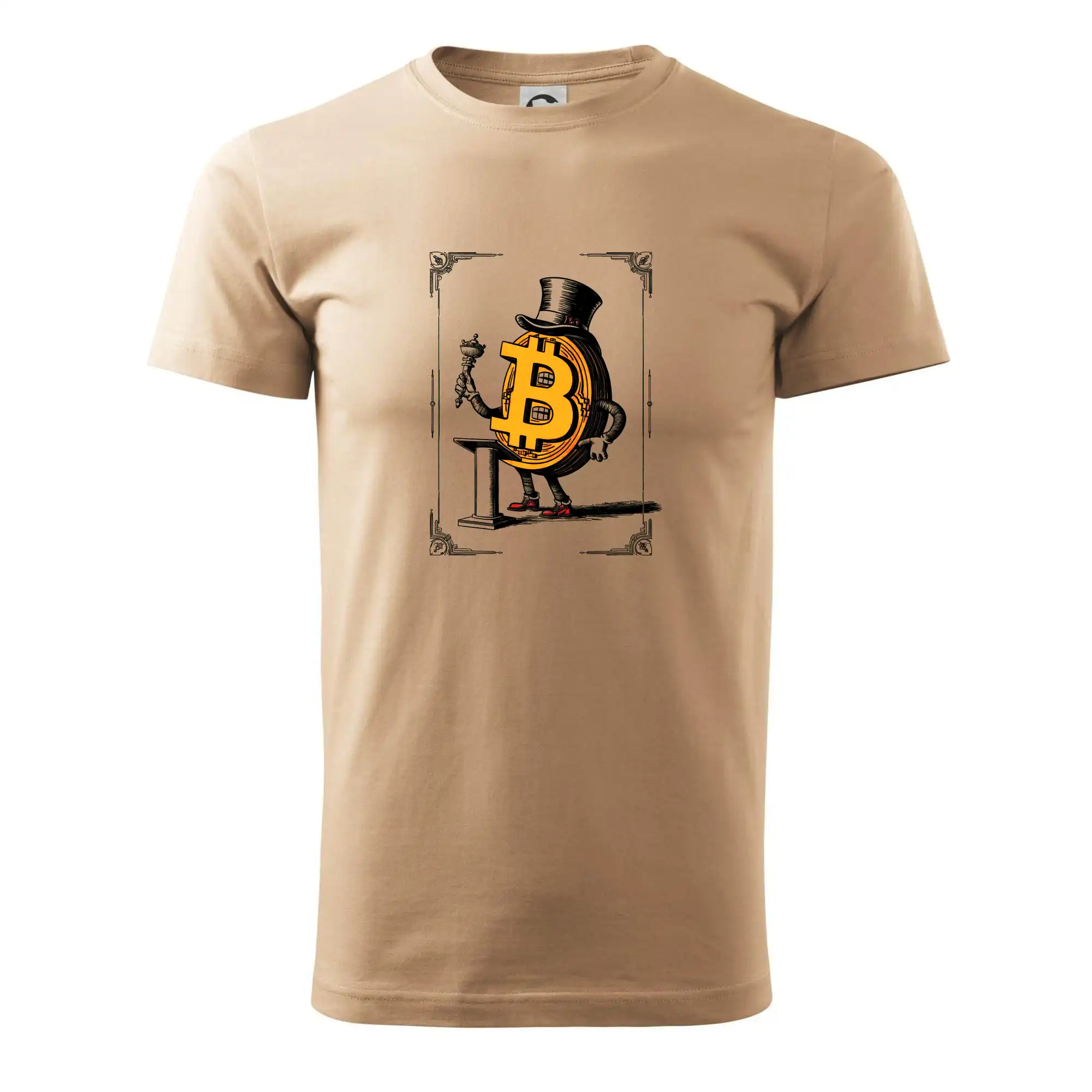 Oldschool bitcoin - Klasické pánske tričko vyššej gramáže