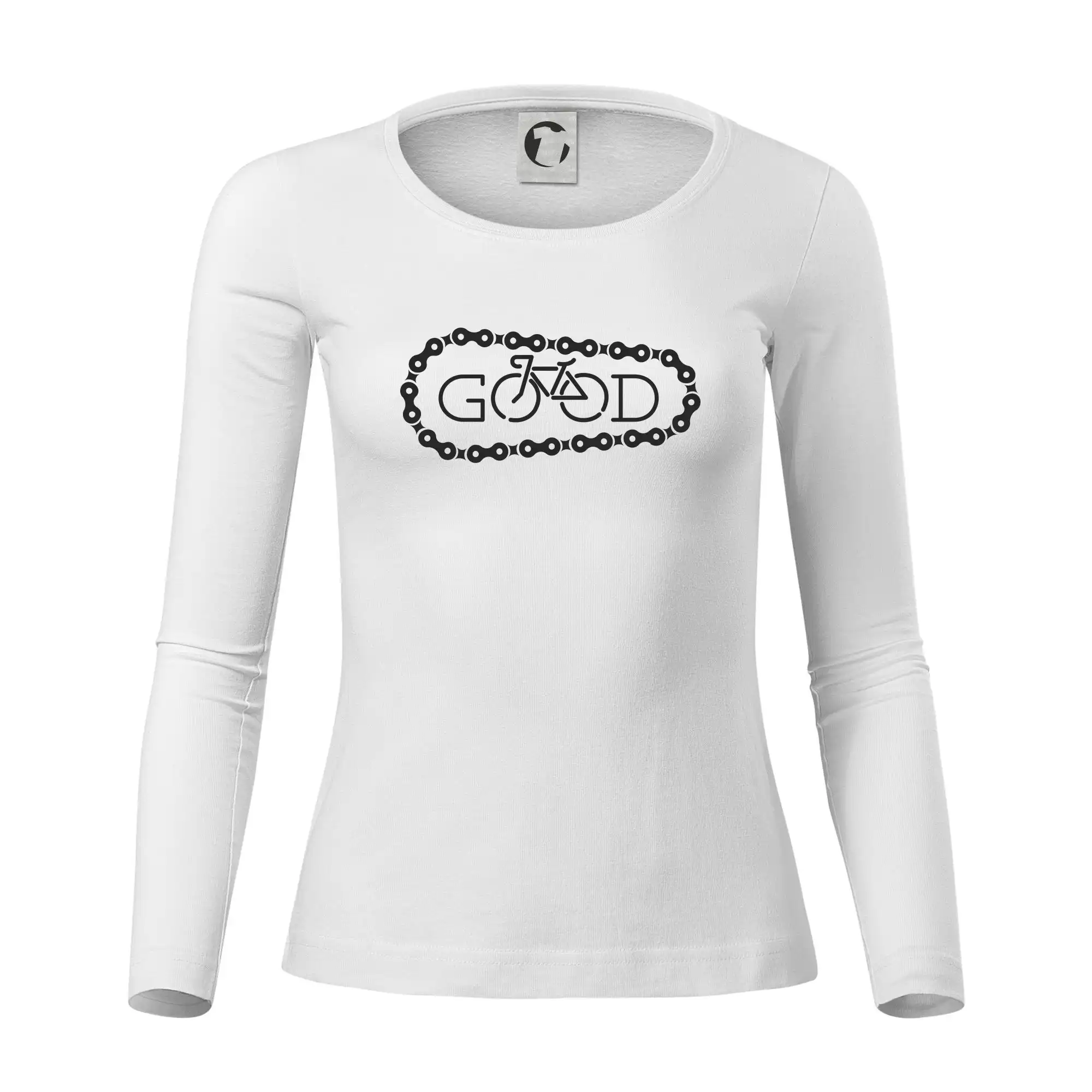 Tričko ako darček pre cyklistu - Good cyklista - Dámske tričko FIT-T LS - zužené