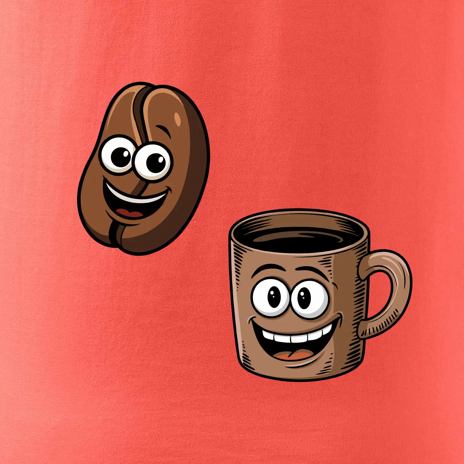 Parové triko - Hrnek a káva