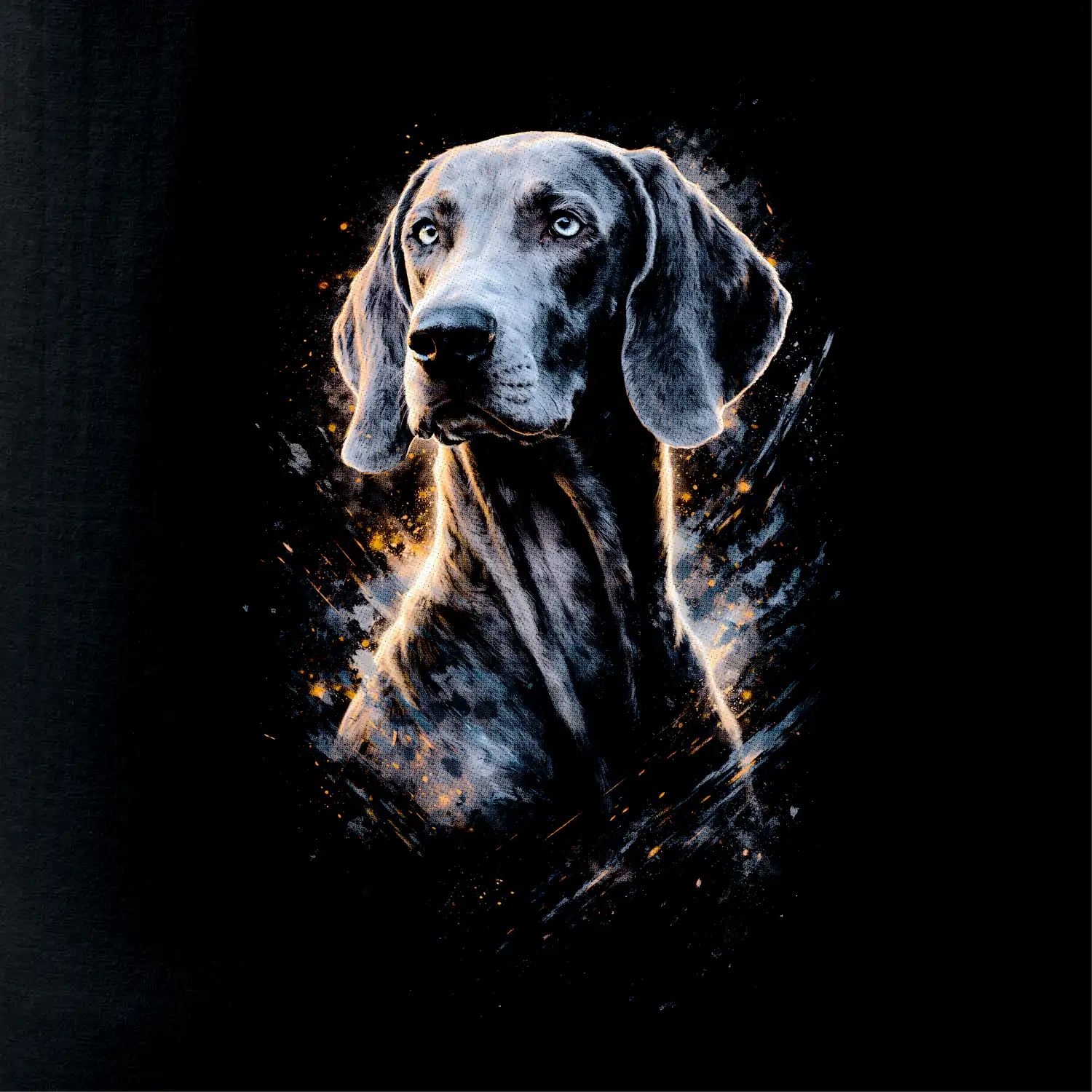 Obrázek polotón výmarský ohař šedý