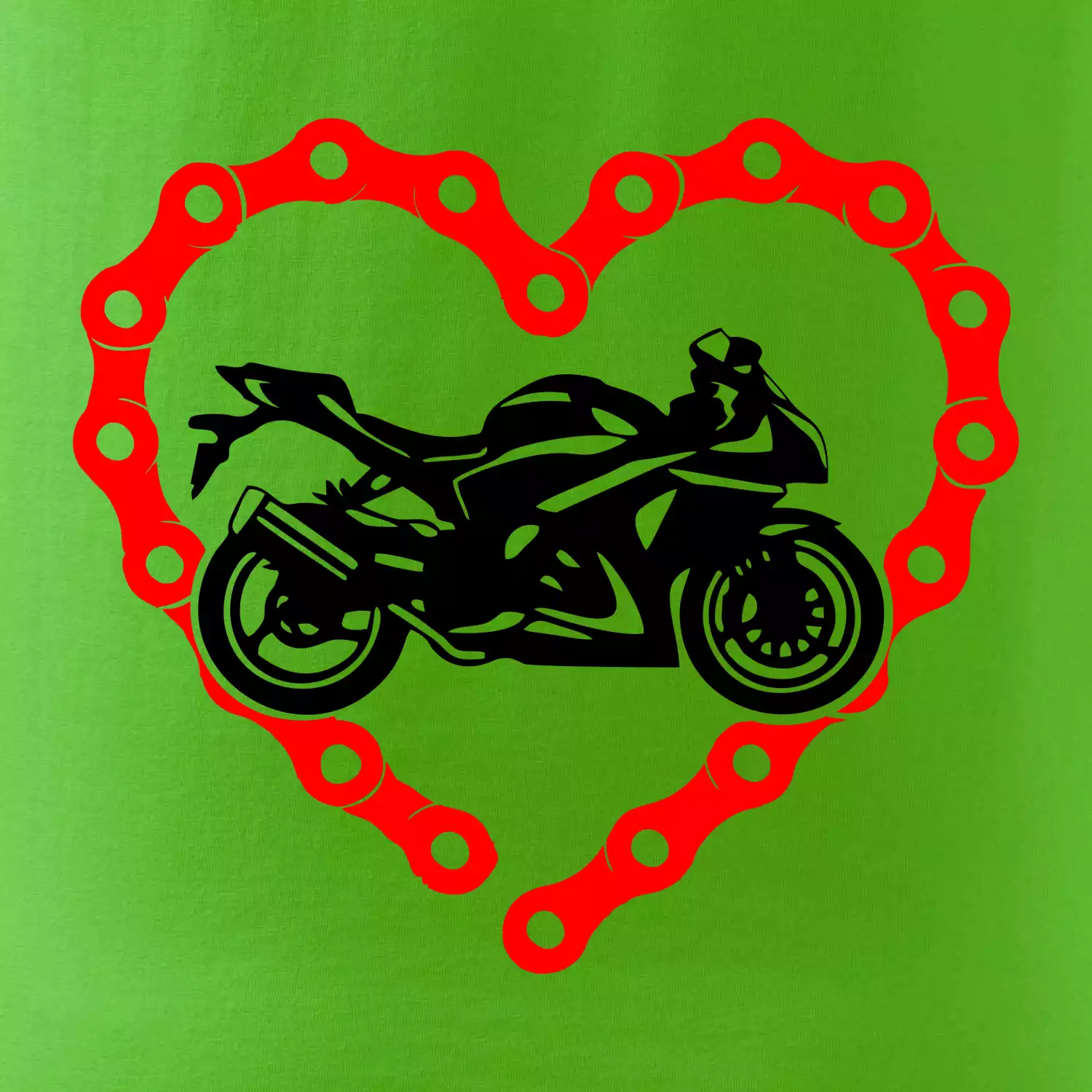 Moto srdce řetěz - supersport