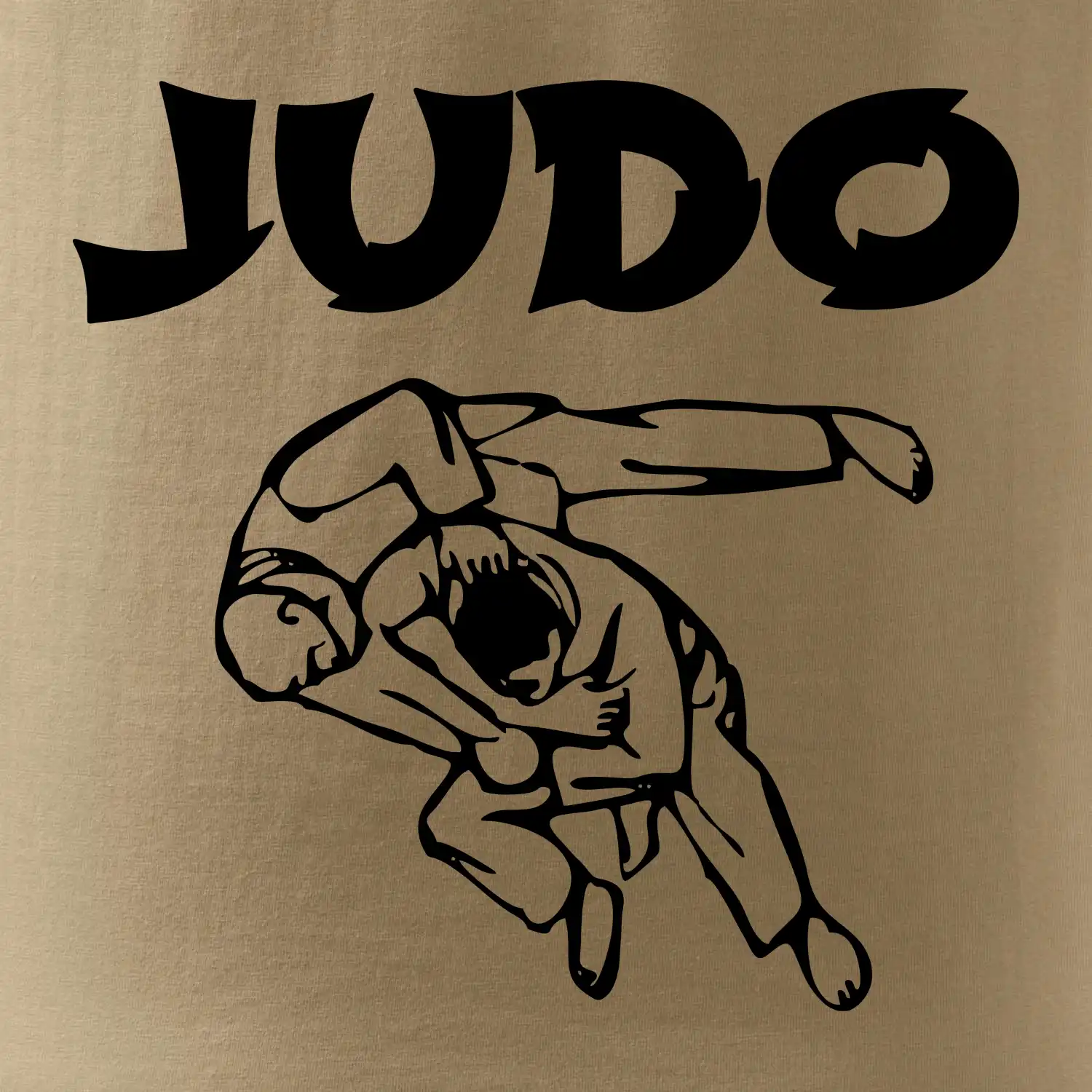 Judo nápis + postavy