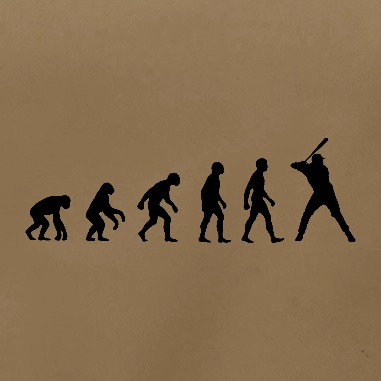 Evoluce baseball pálkař nápřah