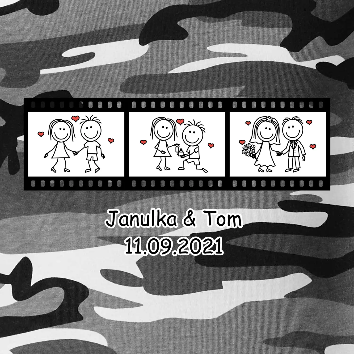 Svatební den - váš nápis (Hana-creative)