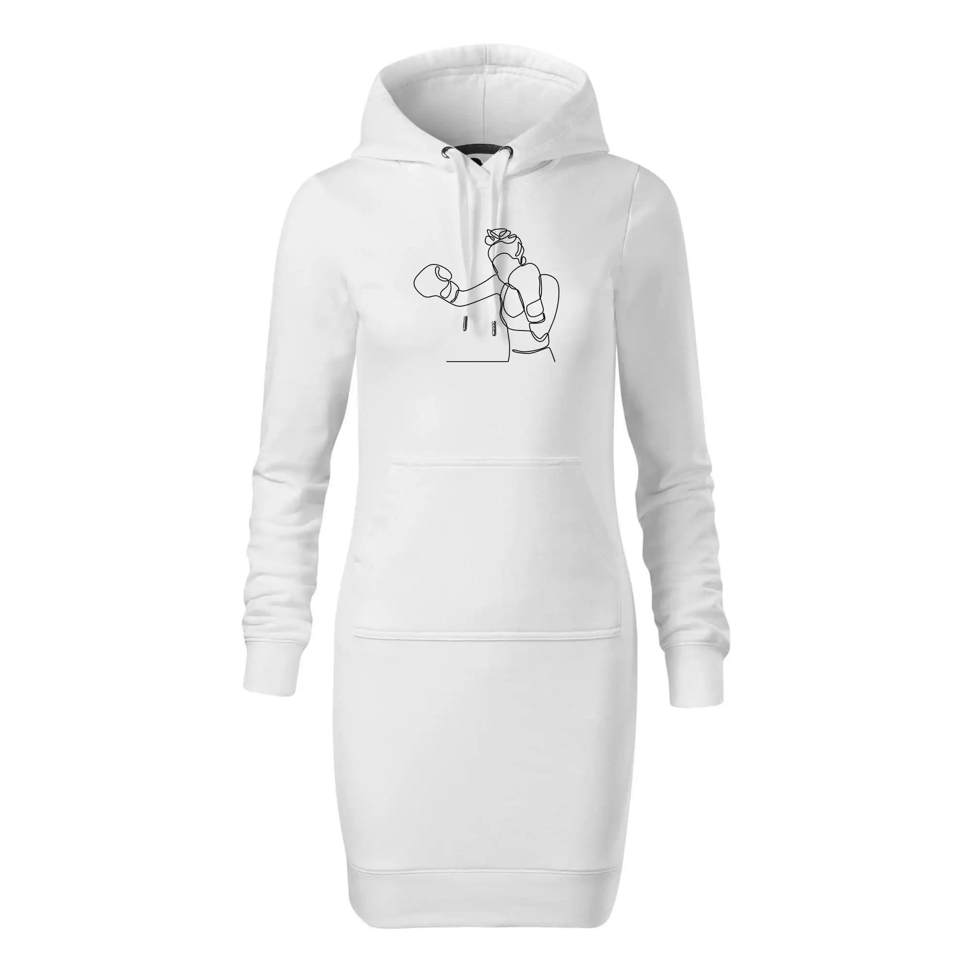 Žena boxerka jedním tahem