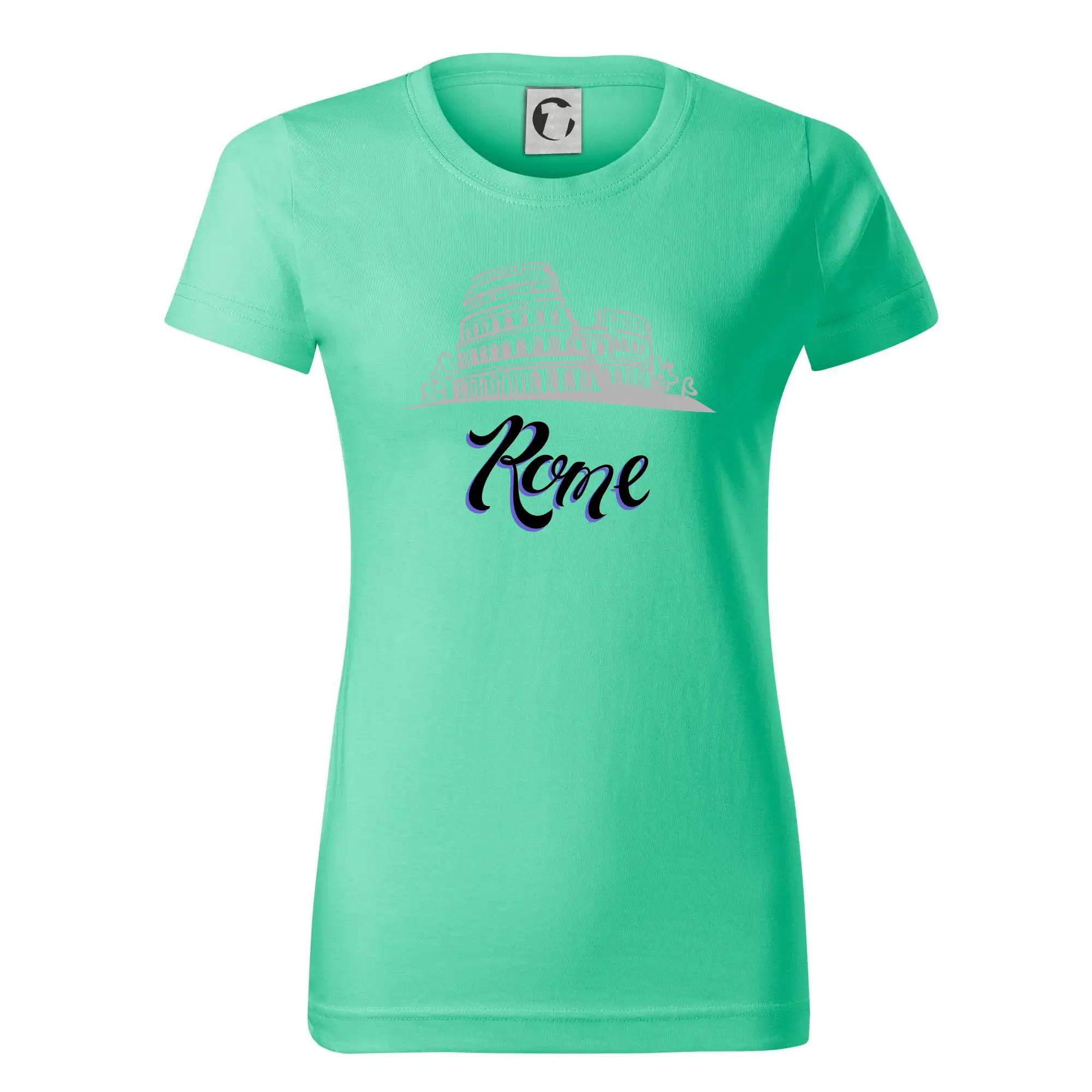 Tričká Taliansko - Roma Lettering - Dámske tričko basic - ľahko voľnejšie a dlhšie