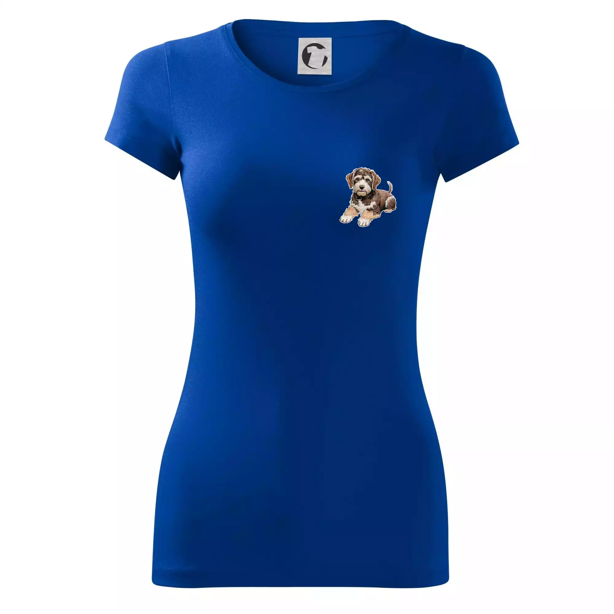 Lagotto romagnolo ležicí vyšívaný na prsu