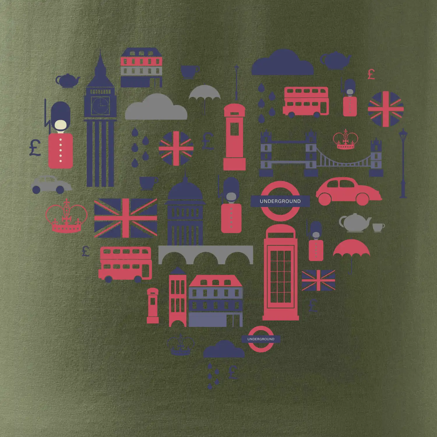 Anglie symboly srdce