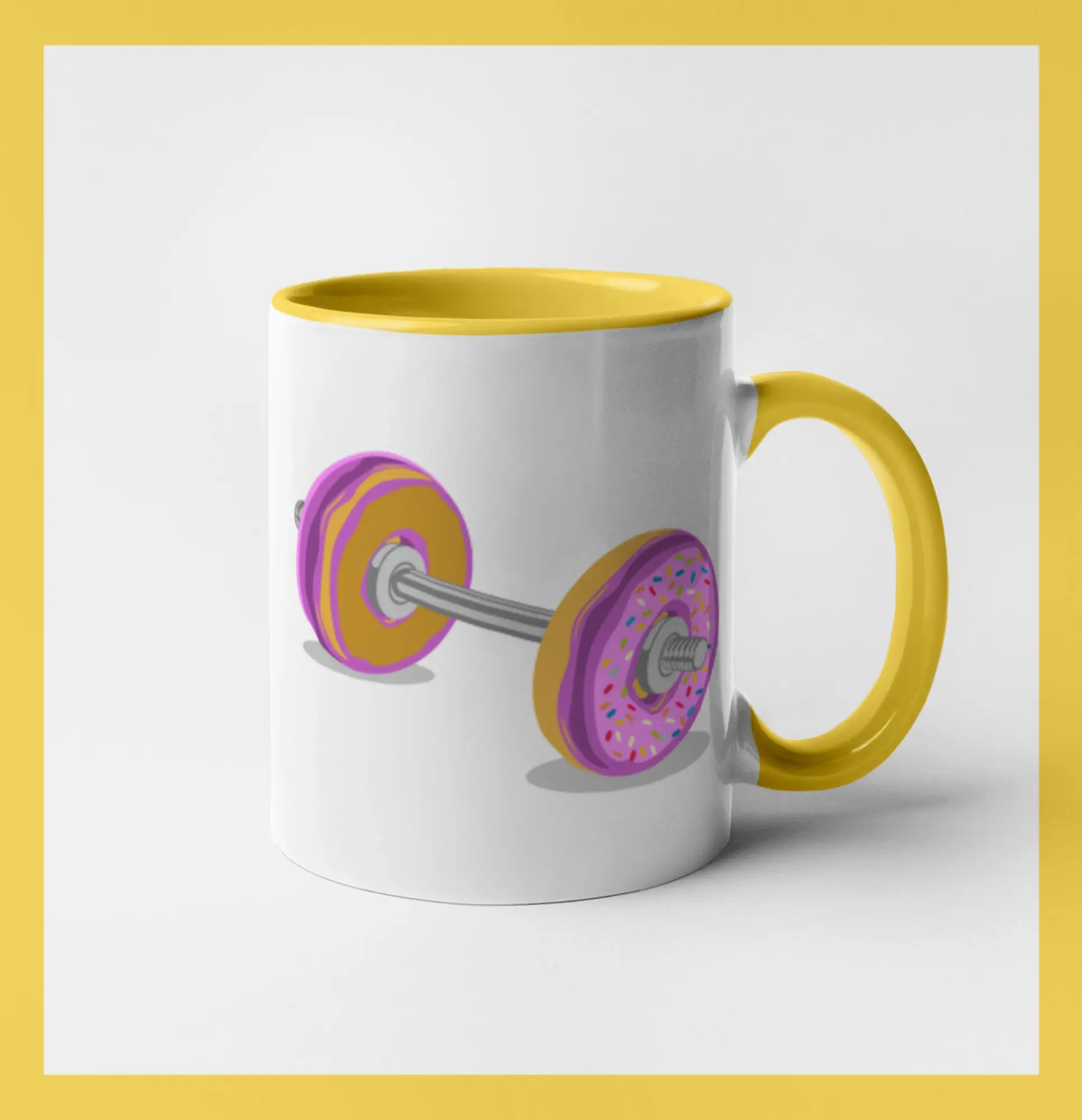 Donut Barbell - Hrnček 
