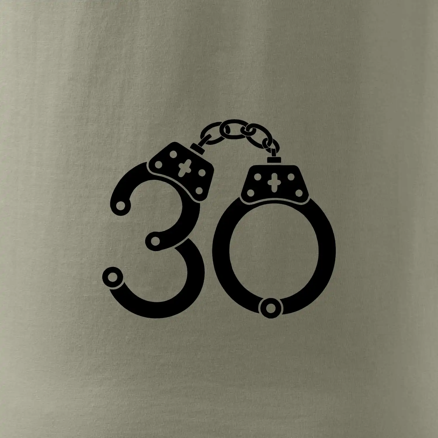 Narozeninové tričko pro policajta - pouta 30