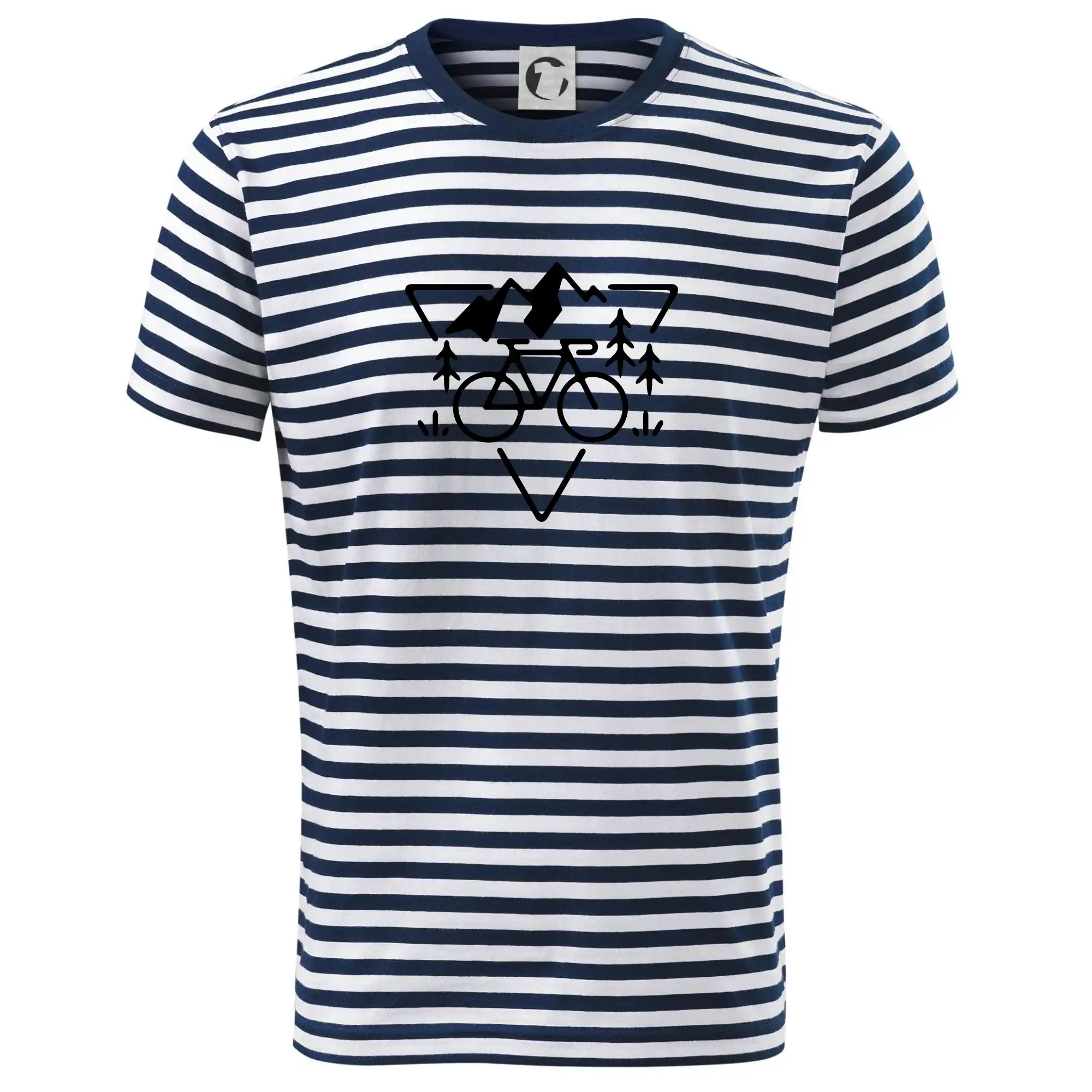 Tričko ako darček pre cyklistu - Cyklo trojuholník - Tričko na vodu