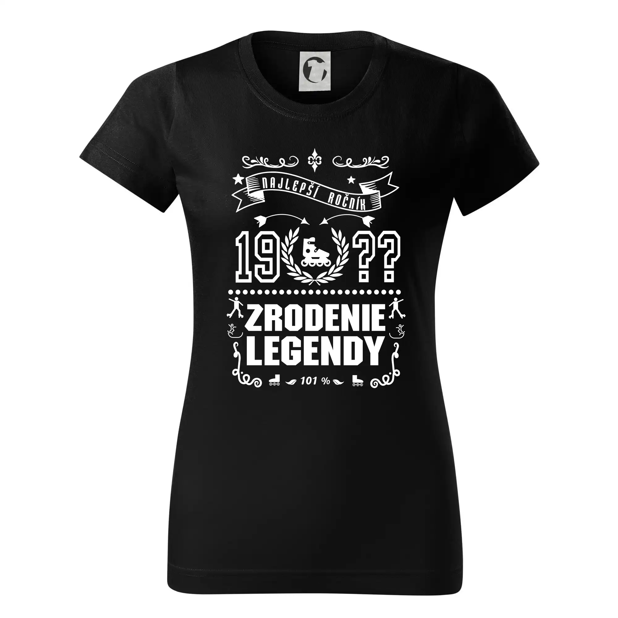 Trička Zrodenie legendy - Zrodenie legendy pre korčuliarov - Dámske tričko basic - ľahko voľnejšie a dlhšie