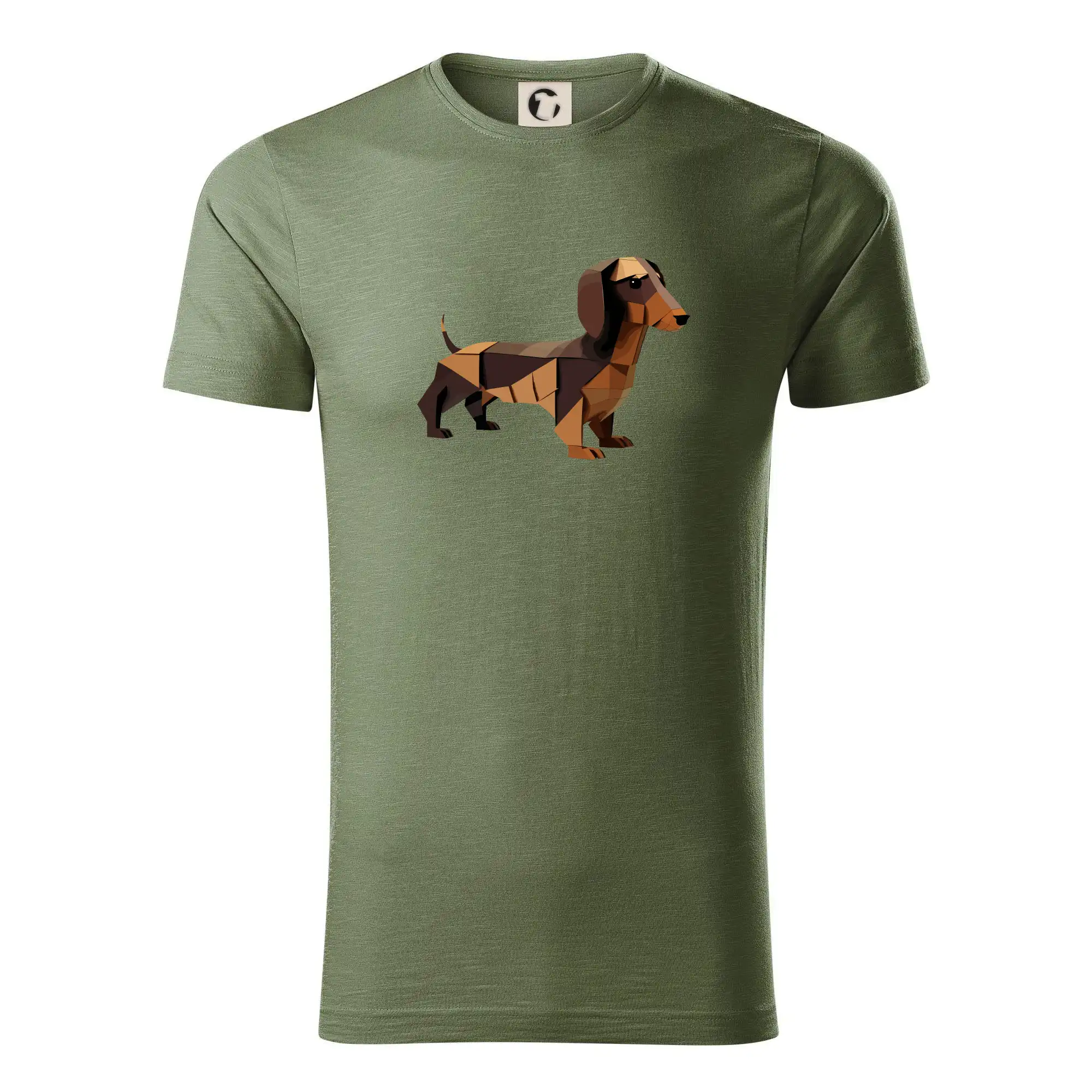 Tričká s motívom jazvečíka - Jazvečík - zlepený z papiera - Tričko z organickej bavlny