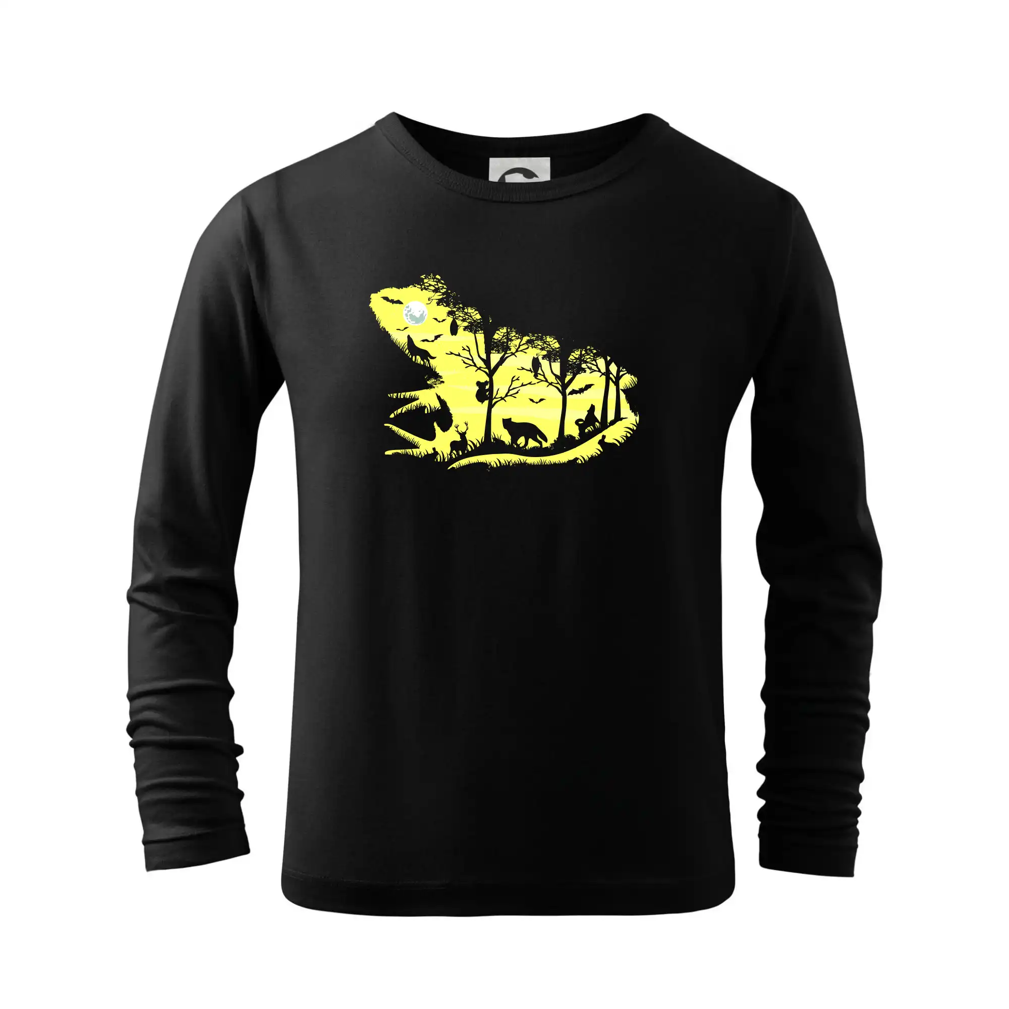 Trička pre cestovateľov - Froggy Night - Tričko detské Long Sleeve