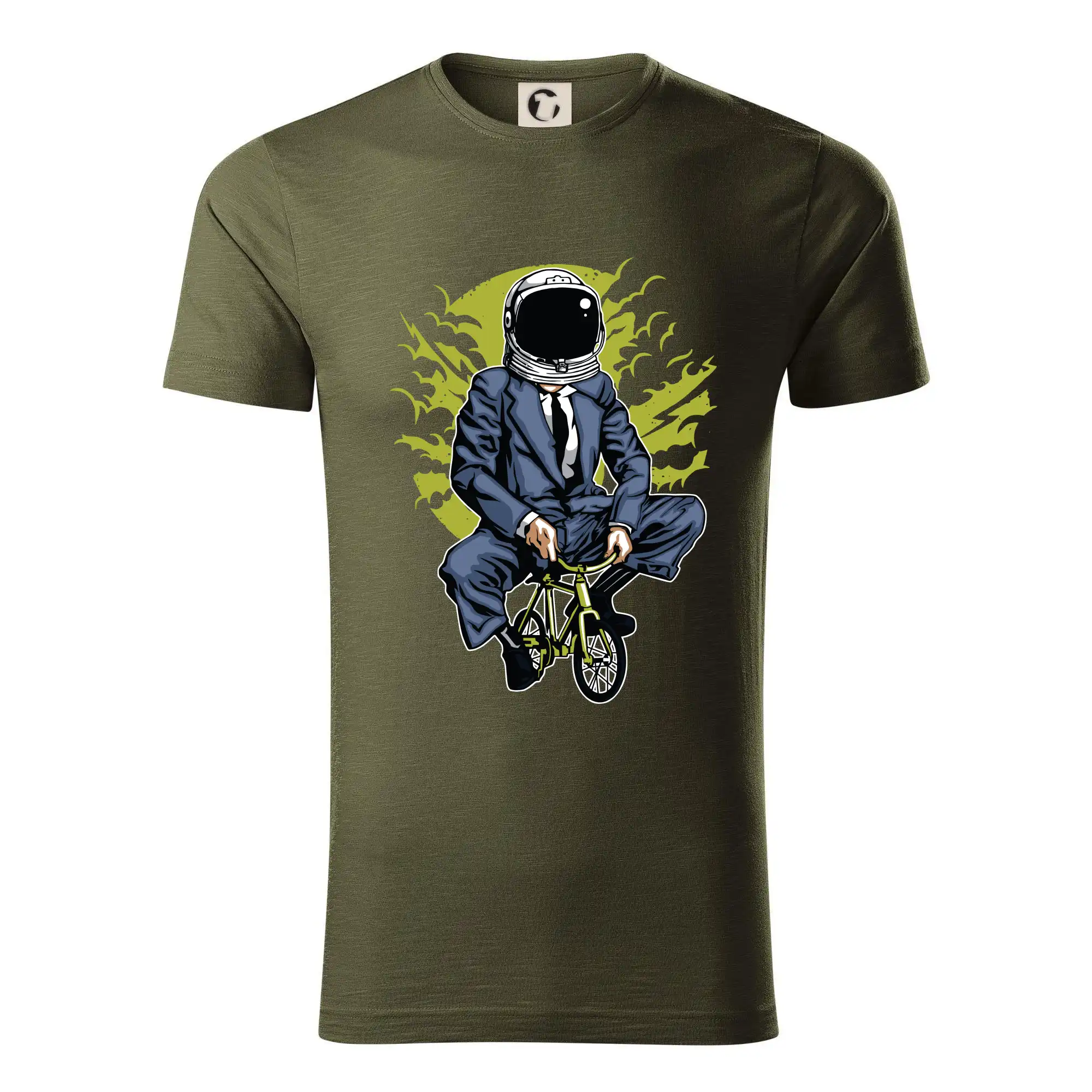 Tričko ako darček pre cyklistu - Bike To The Moon - Tričko z organickej bavlny