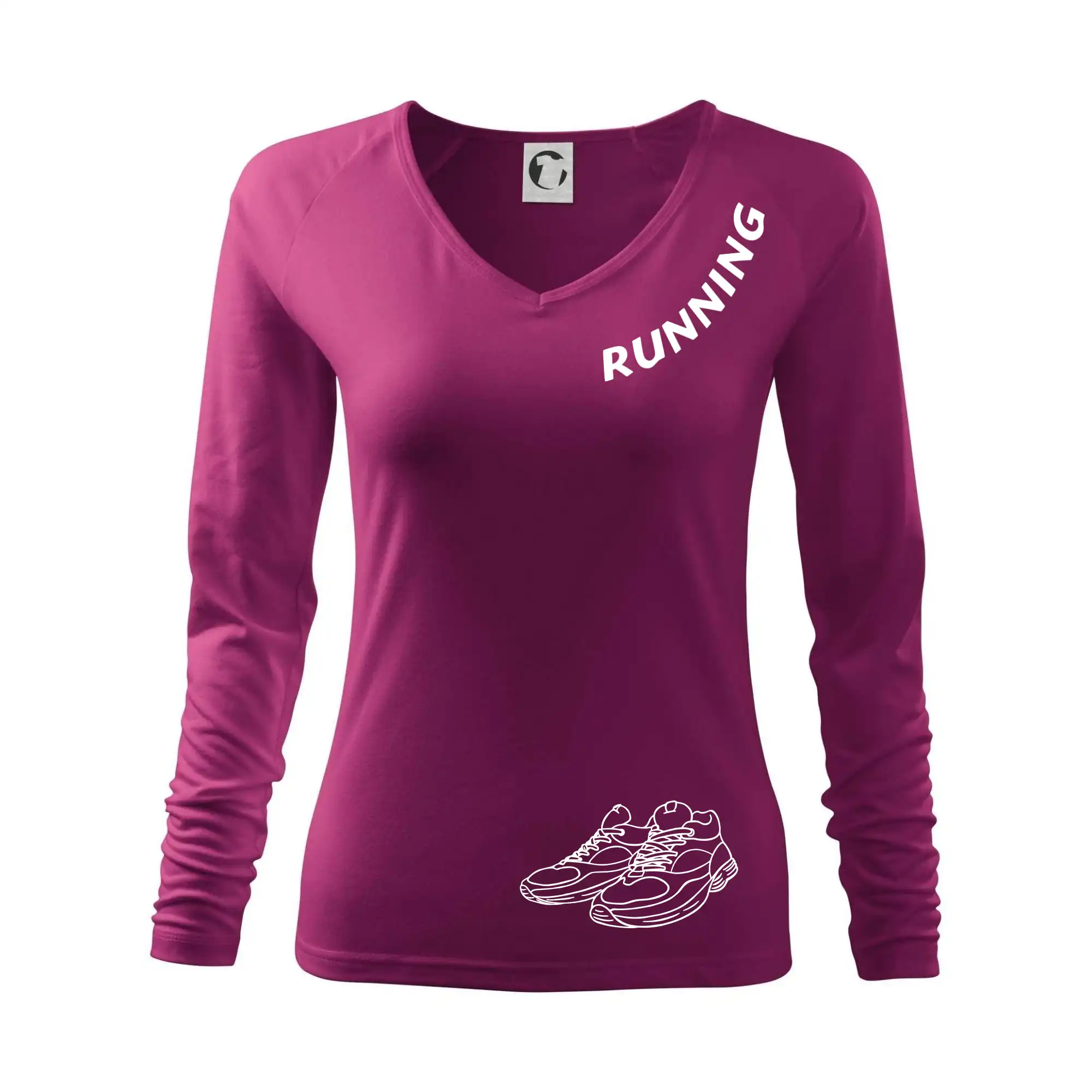 Tričká pre bežcov - Running nápis šikmo - Tričko dámske Elegance