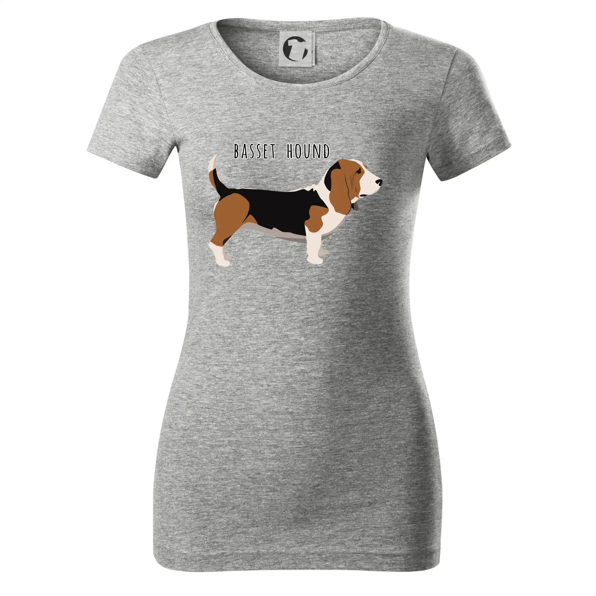 Baset na tričku - Basset hound pes s nápisom - Dámske tričko Glance - Priliehavejší strih