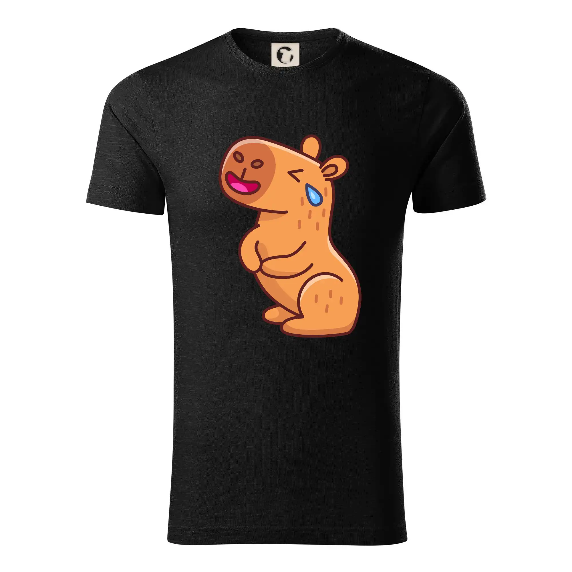 Tričká so zvieratami - Smutná kapybara - Tričko z organickej bavlny