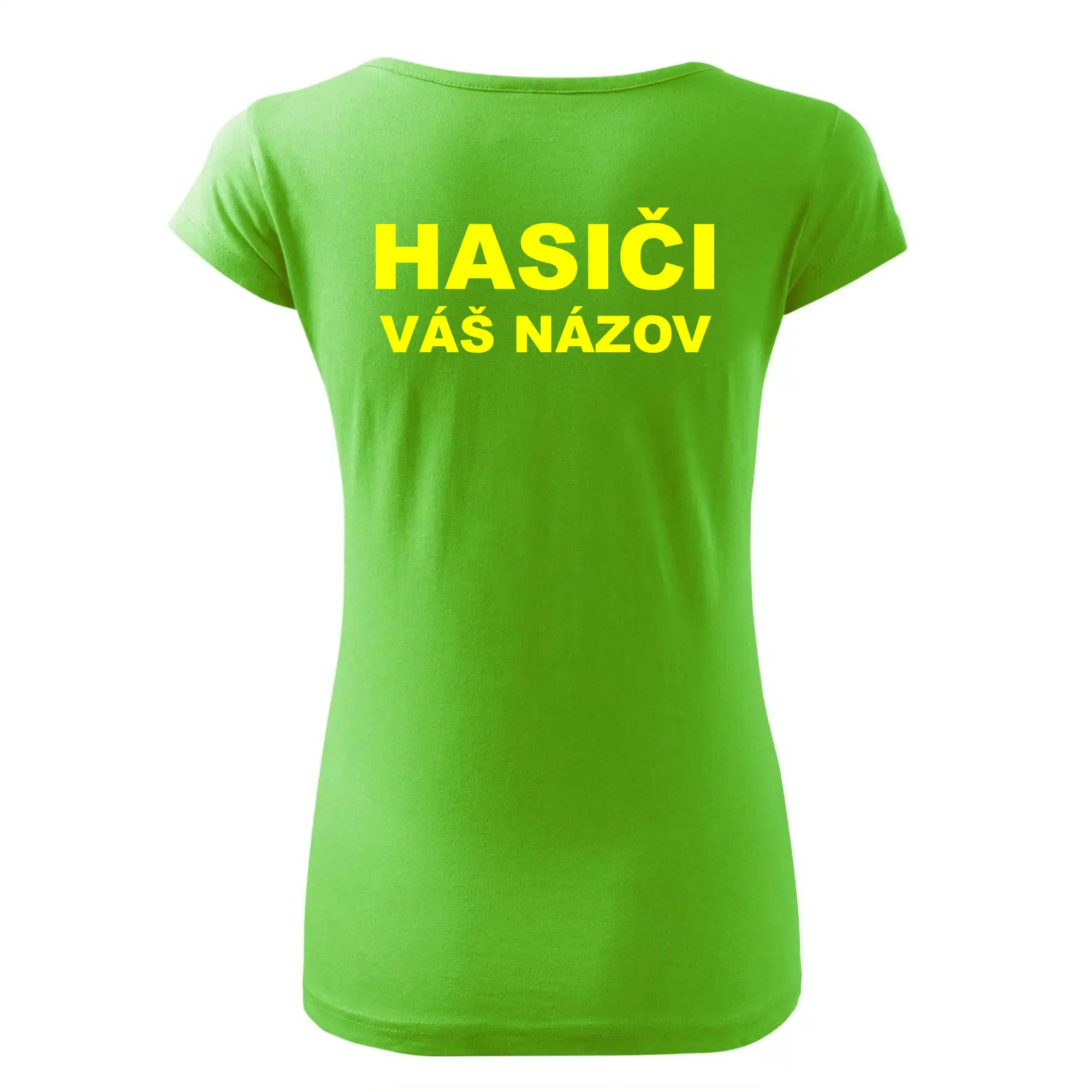 Hasiči - žltý nápis - váš názov zboru