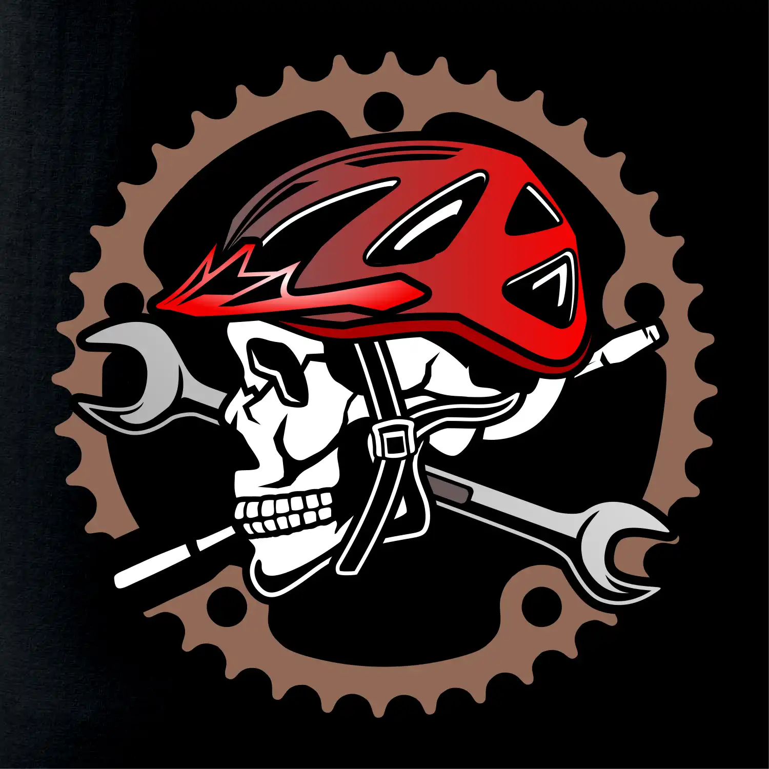 Lebka biker opravář