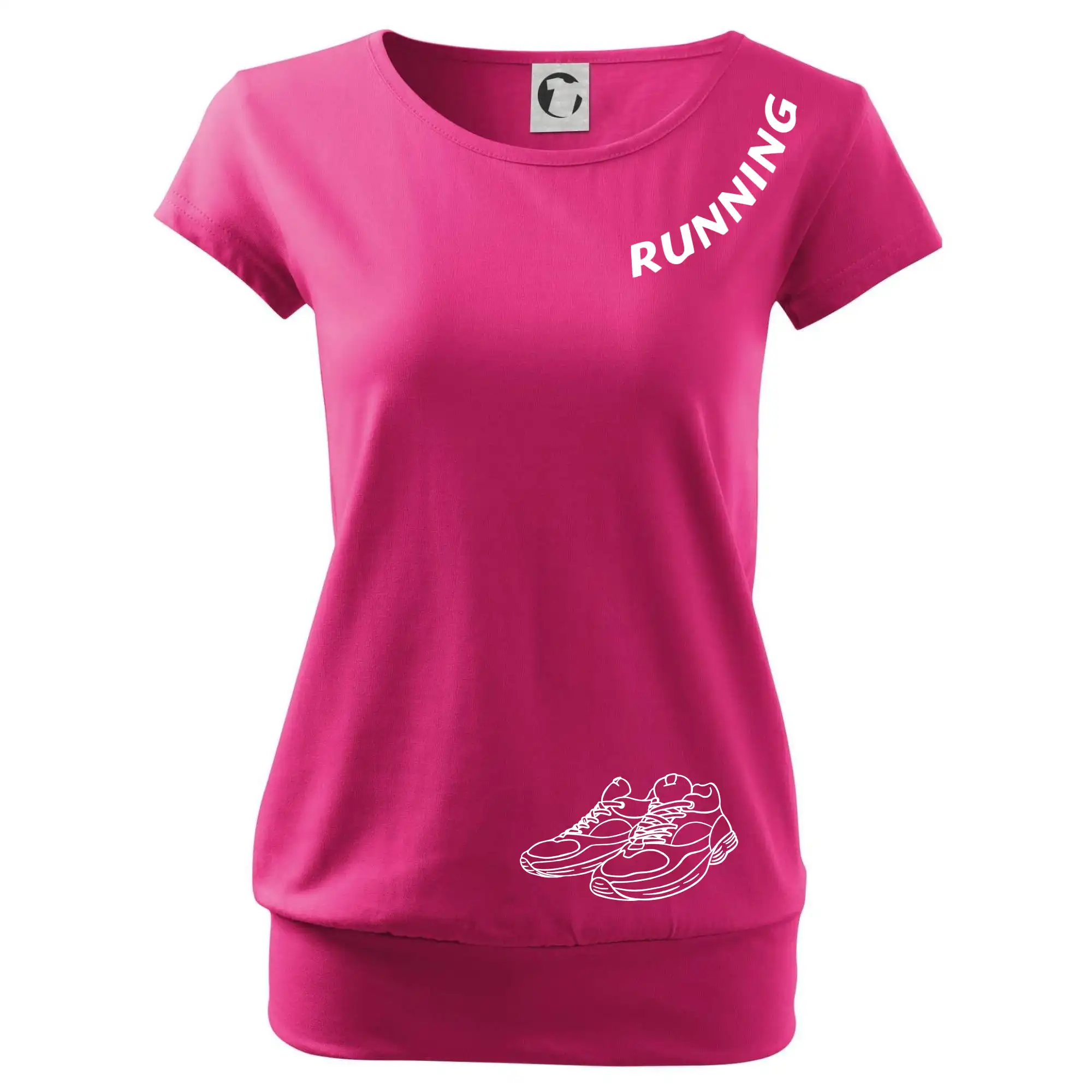 Running nápis šikmo