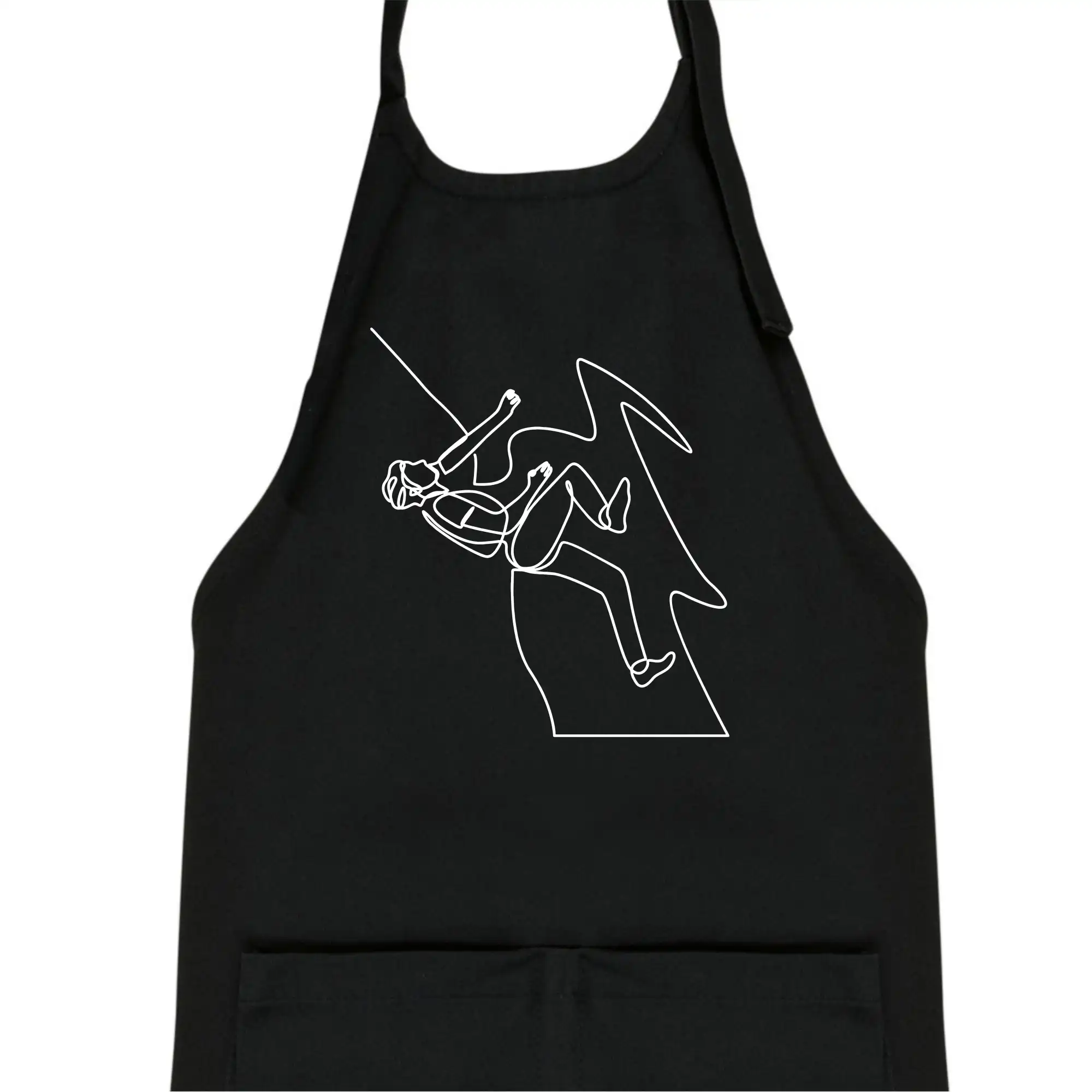 Lezec na skále jedním tahem