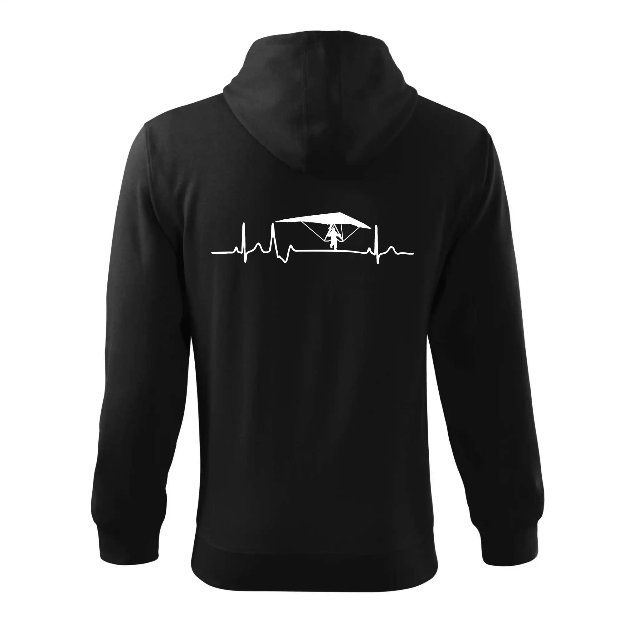Tričká s motívom paraglidingu - EKG rogalo - Mikina s kapucňou na zips trendy zipper
