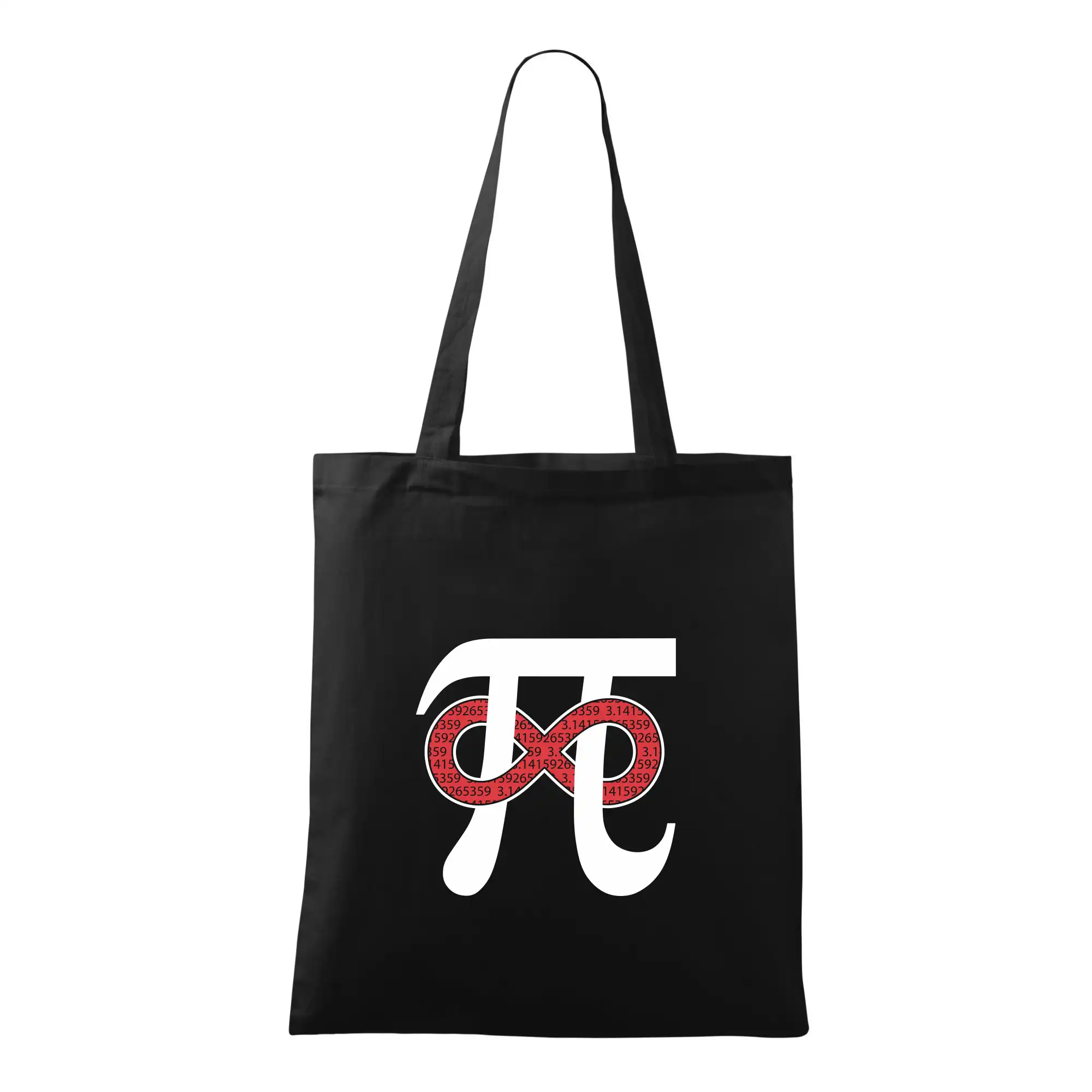 Vtipné tričká pre matematiky - Pí - nekonečno - Taška bavlnená