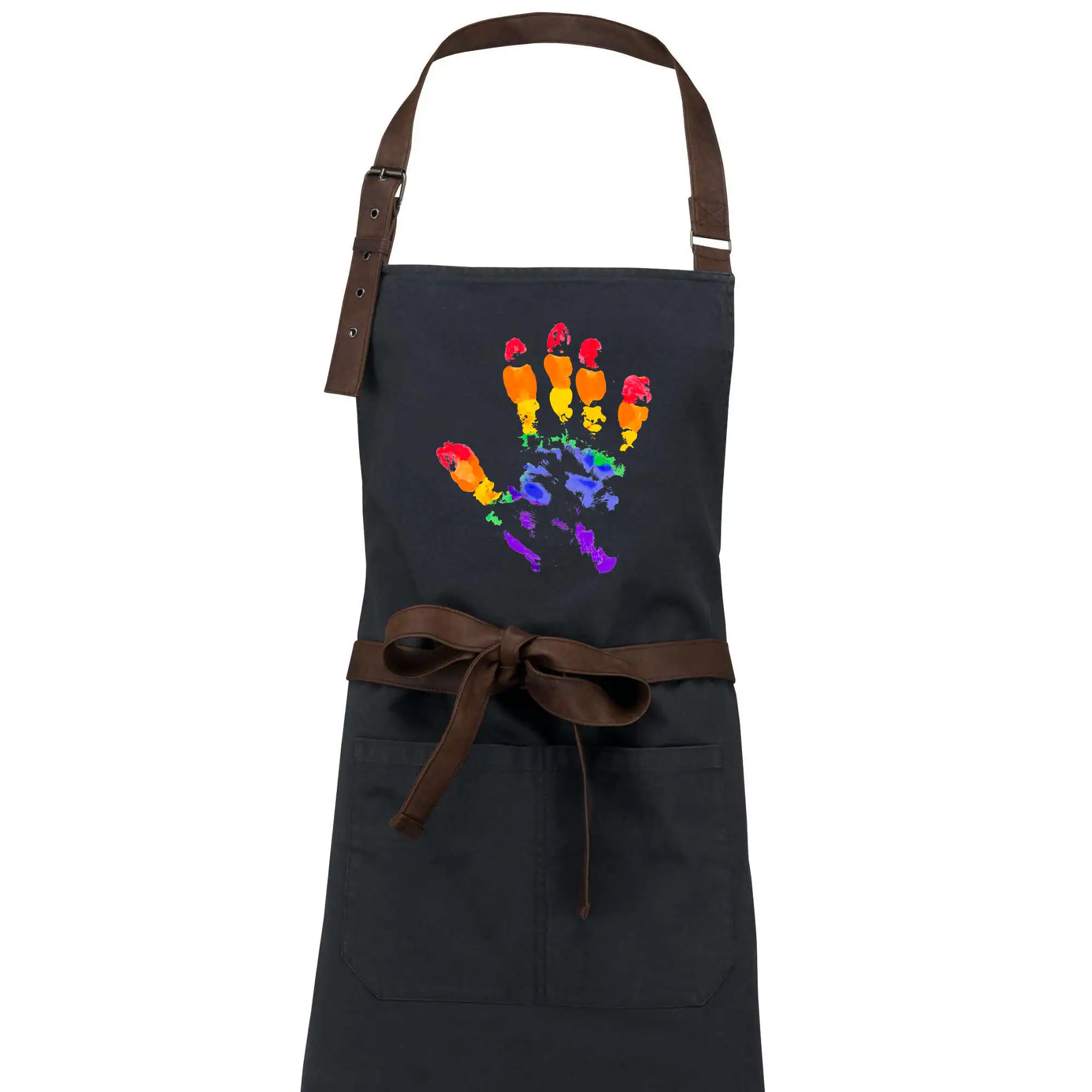 Tričká pre LGBT a Queer komunitu - LGBT hand print - Zástera Vintage