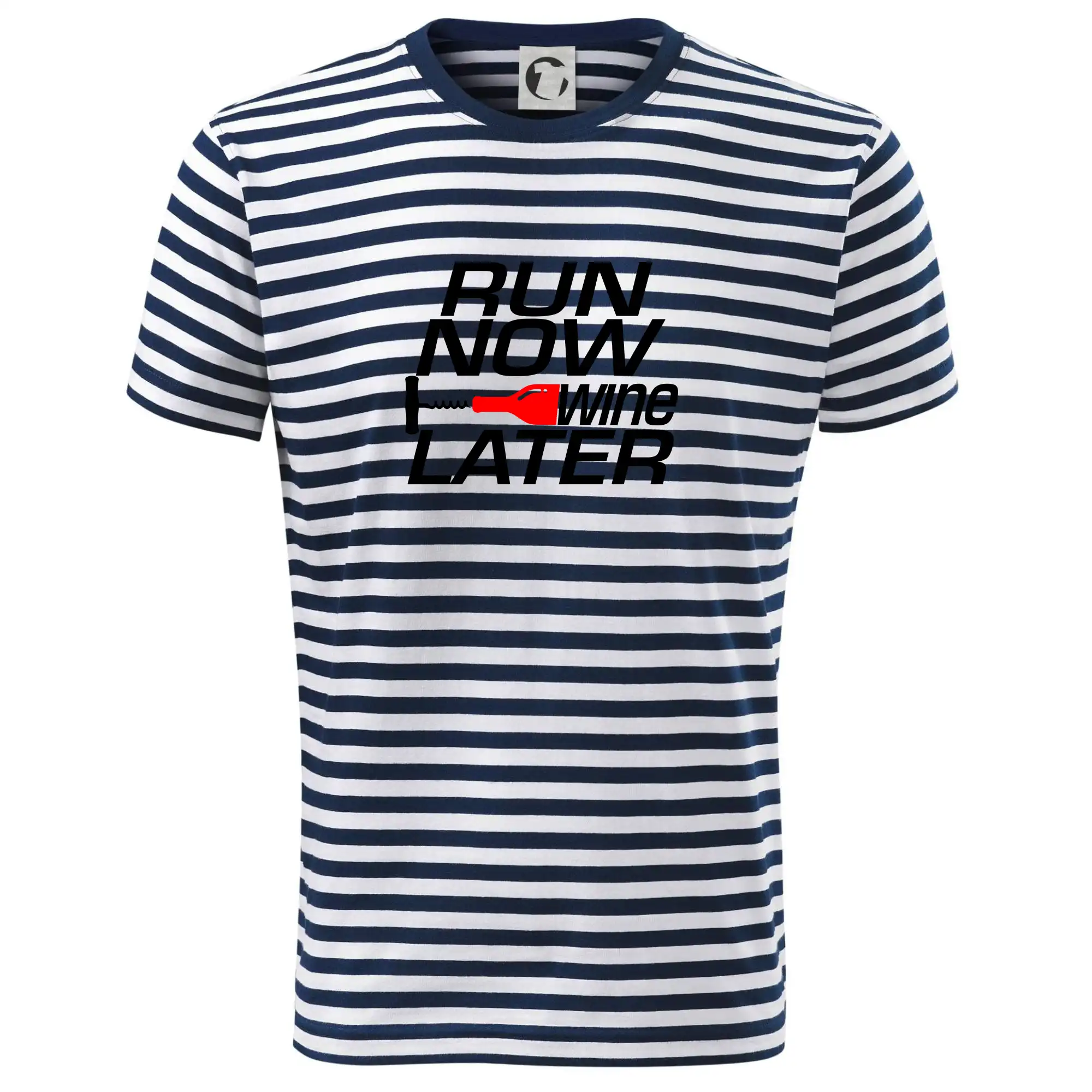 Tričká pre bežcov - Run now Wine later - Tričko na vodu