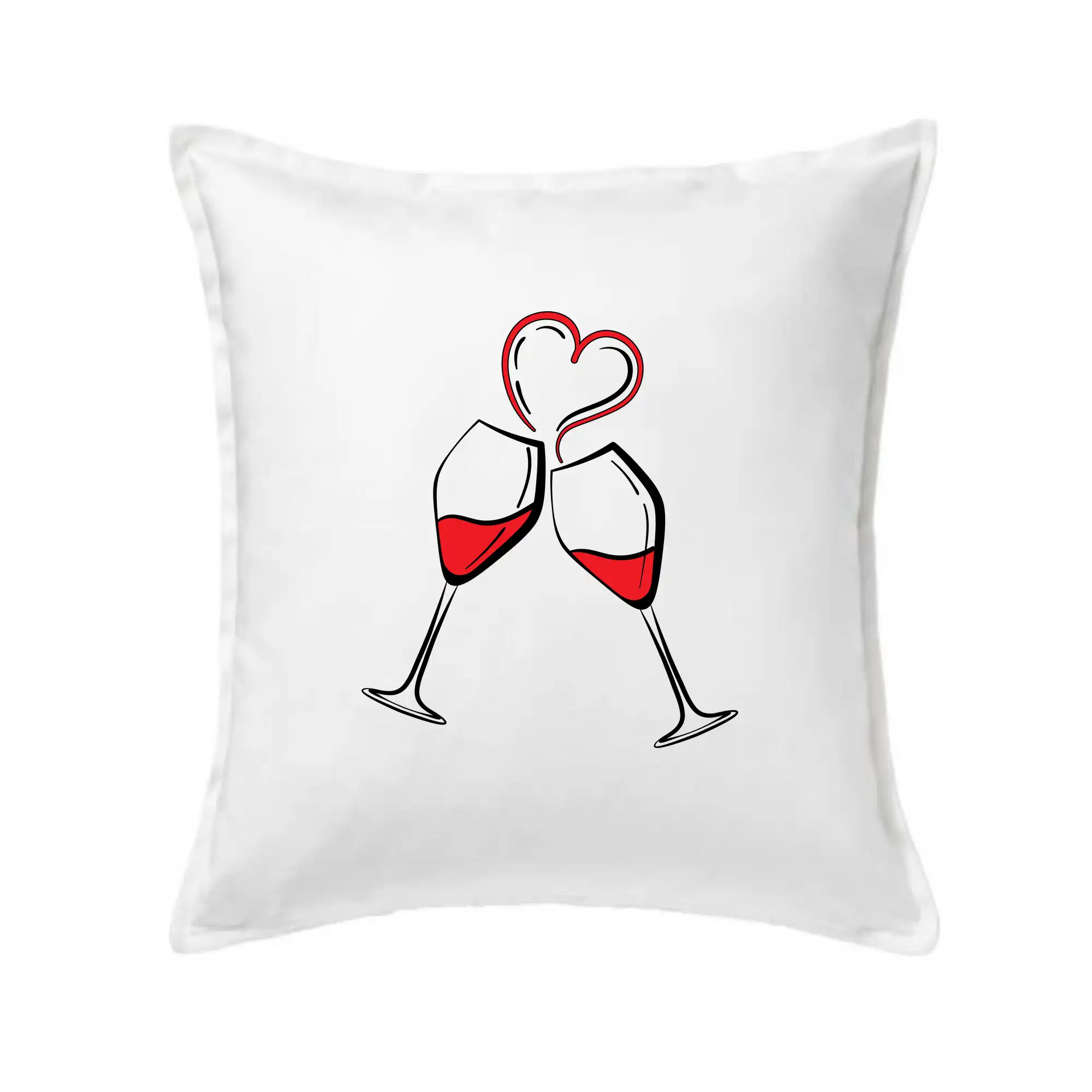 Víno je láska jednoduchý nákres