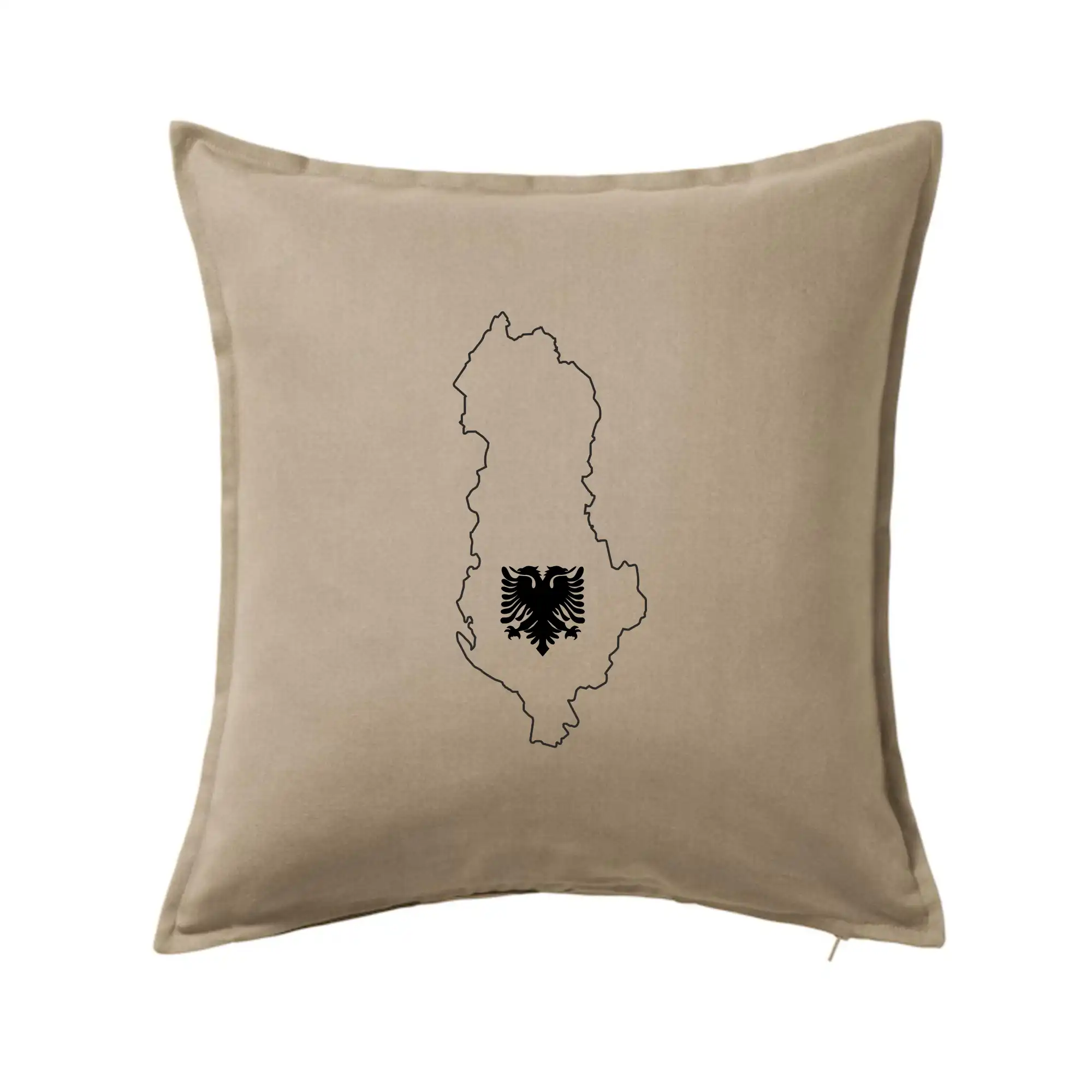 Ostatné mestá / miesta - Albánsko obrys mapa - Vankúš 50x50