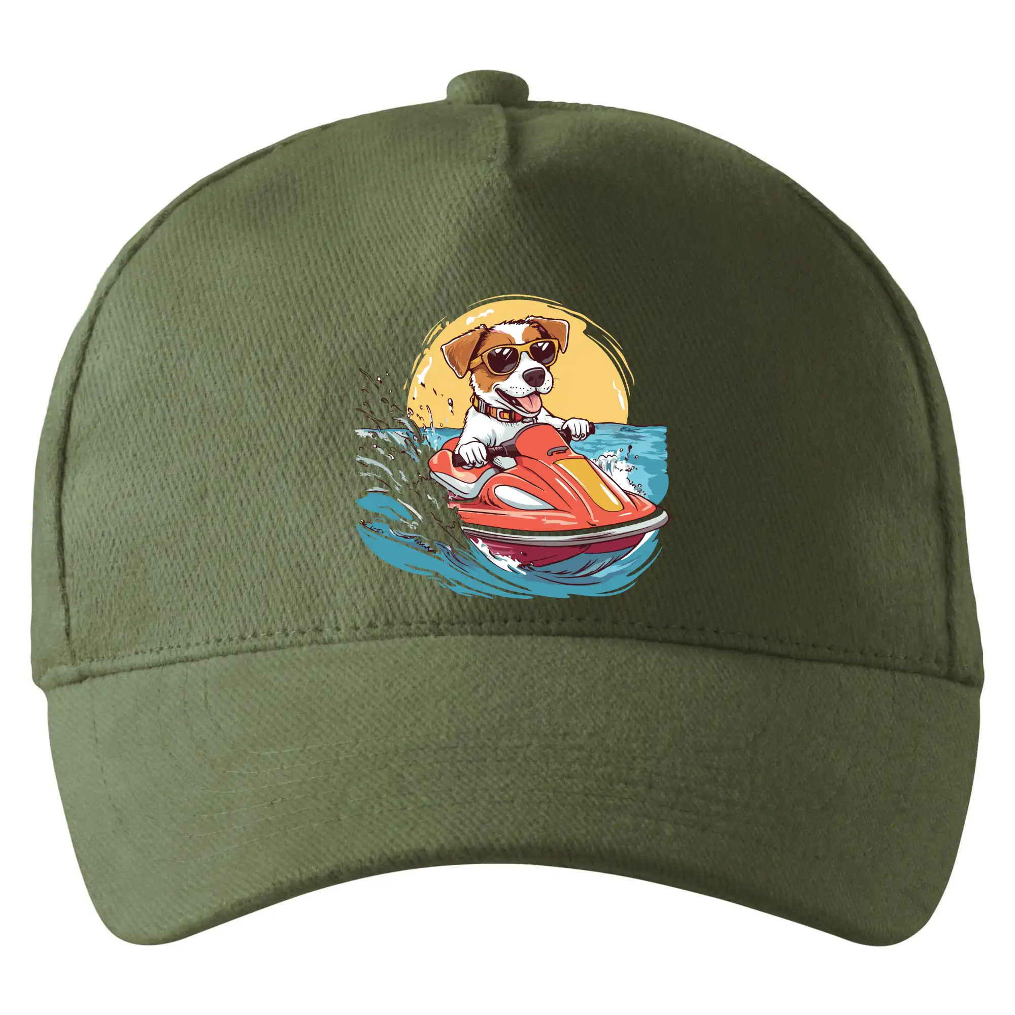 Jack russell teriér na vodním skútru