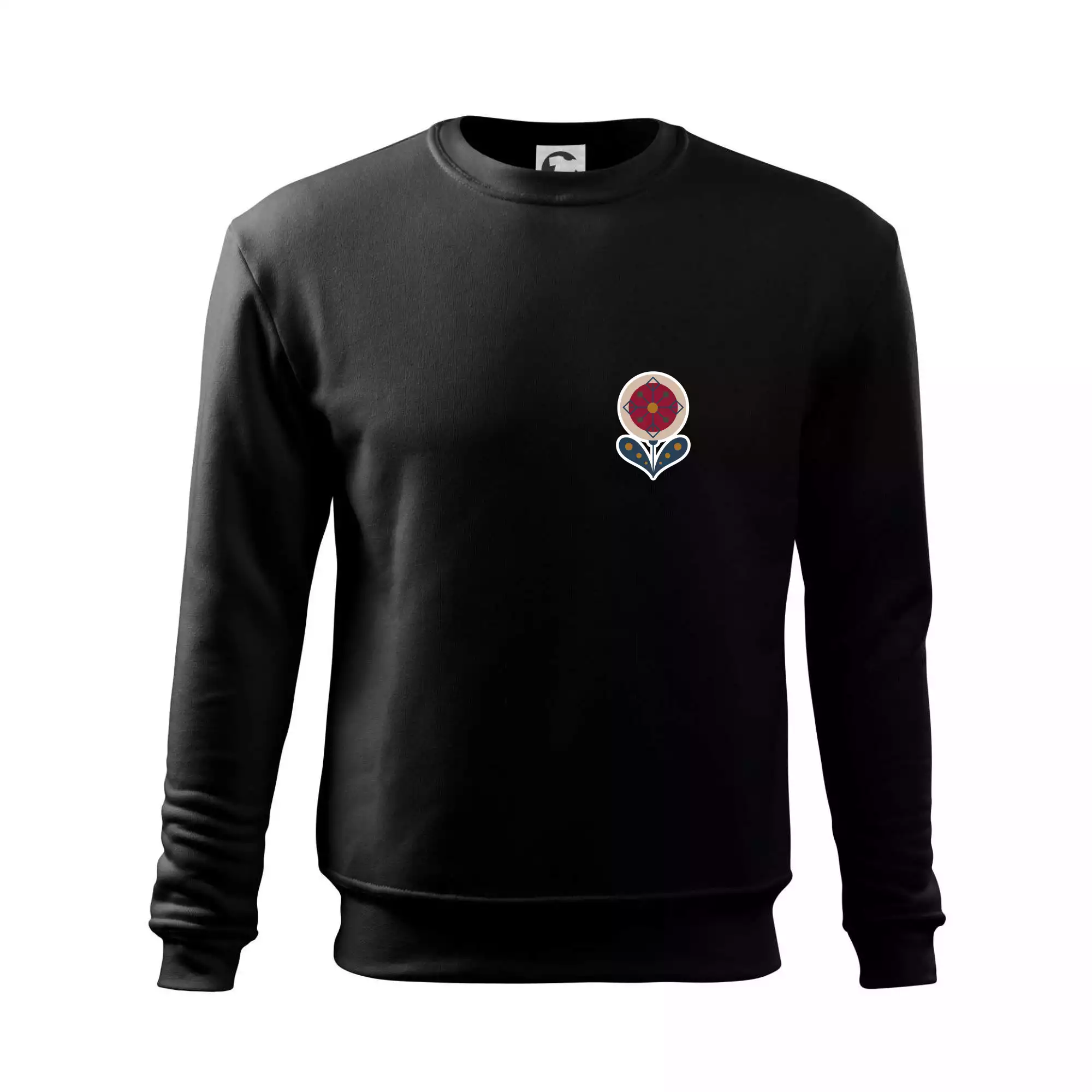 Folklor na prsu květina kulatá