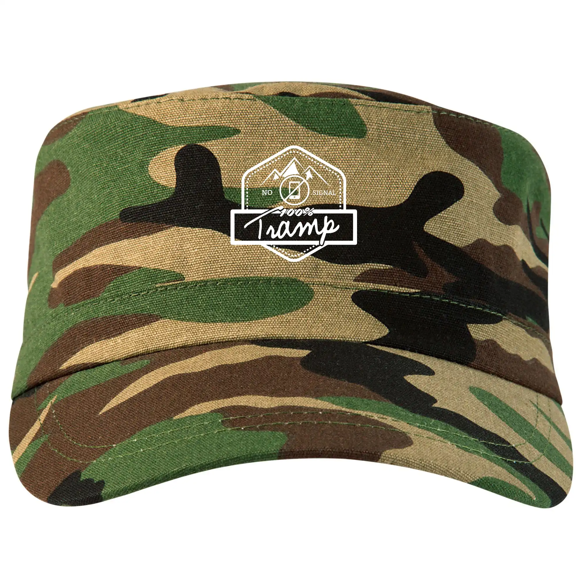Trička na kempovanie - Tramp No Signal - Šiltovka CAMO