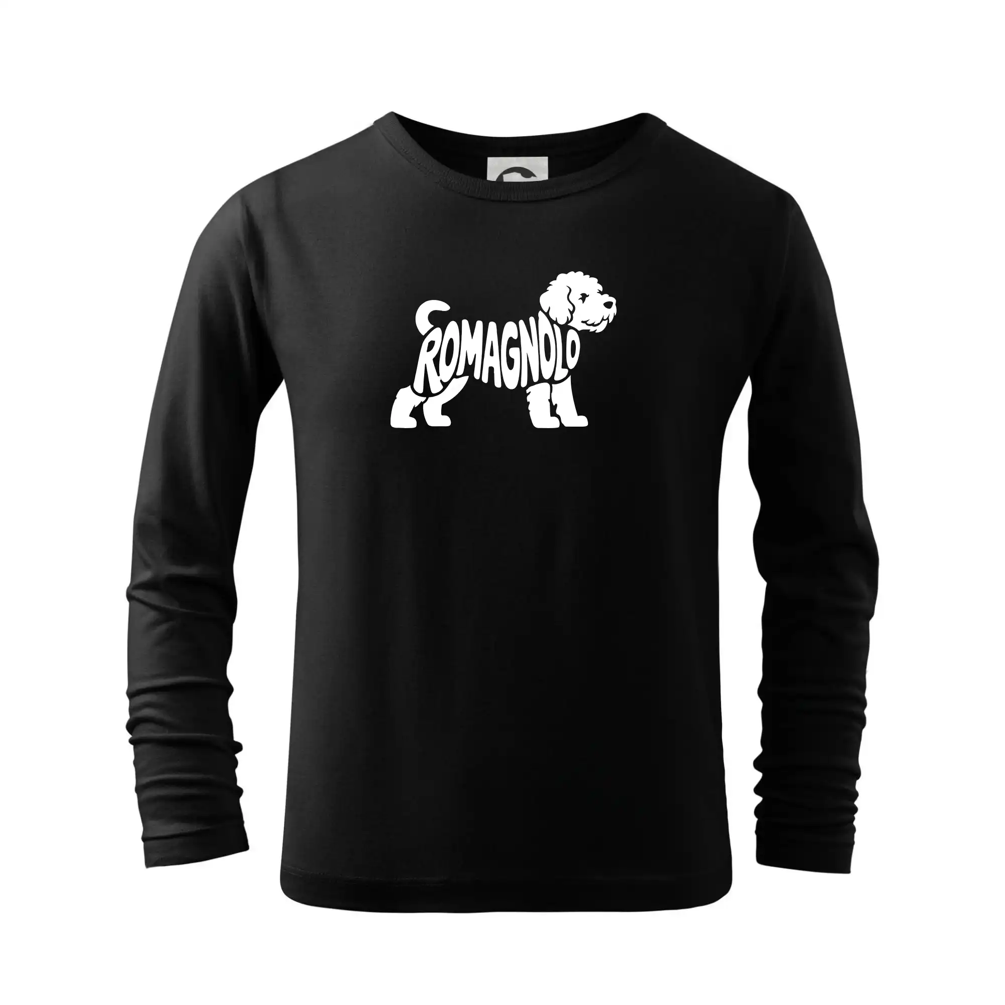Ostatné psie plemená - Romagnolo nápis v tele - Tričko detské Long Sleeve