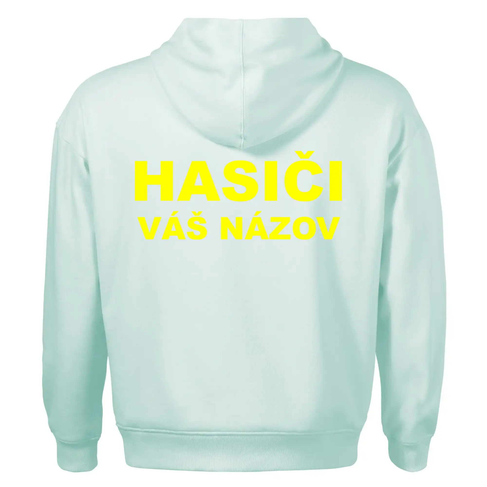 Hasiči - žltý nápis - váš názov zboru