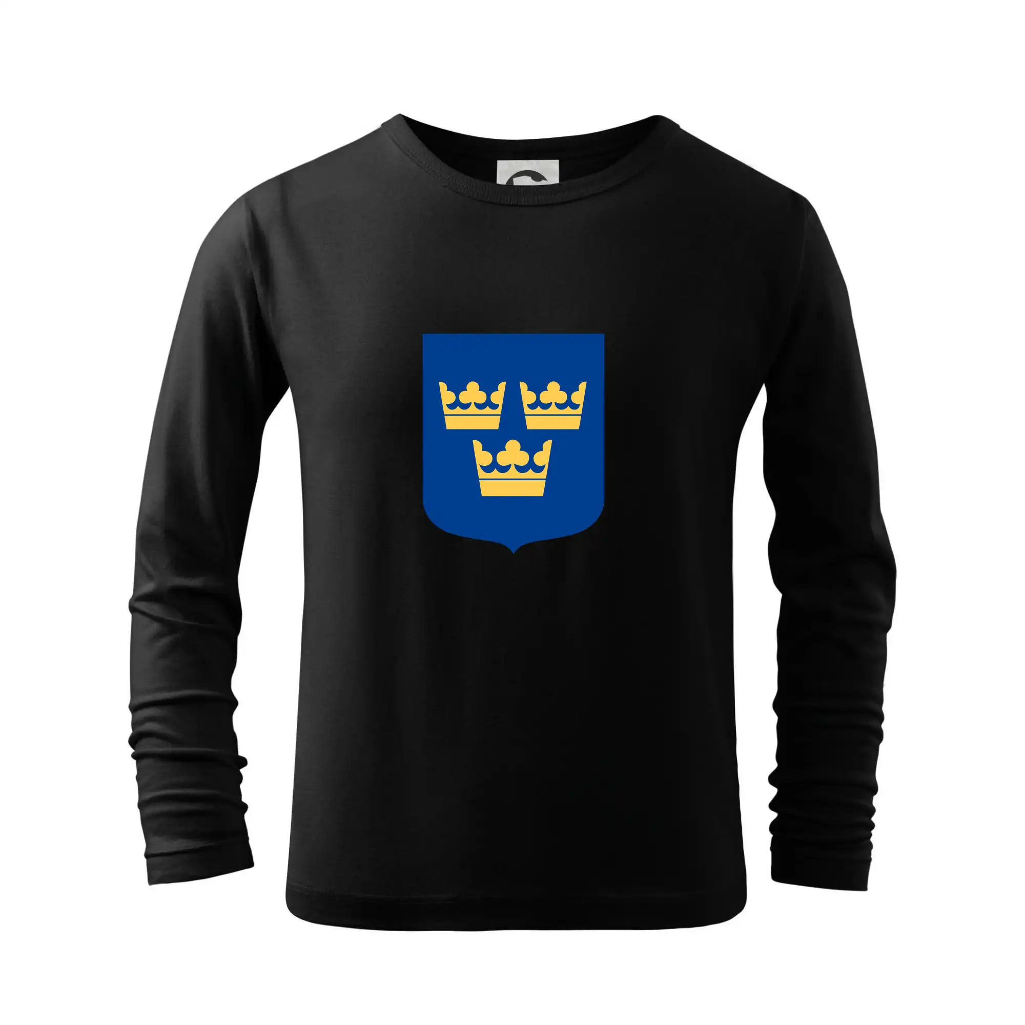 Ostatné mestá / miesta - Švédsky znak tri korunky veľký - Tričko detské Long Sleeve