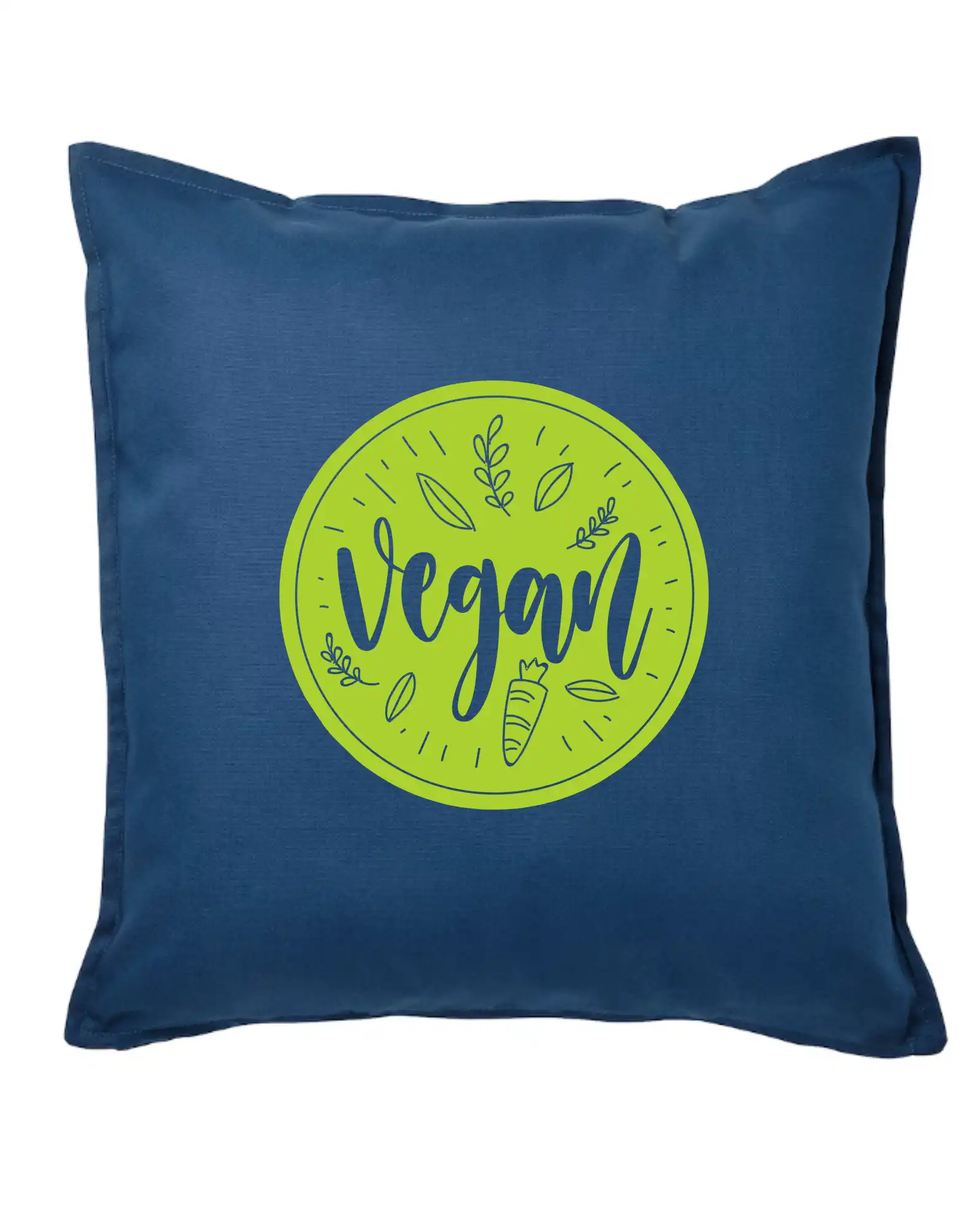 Životný štýl - Vegan zelenina v kruhu - Vankúš 50x50