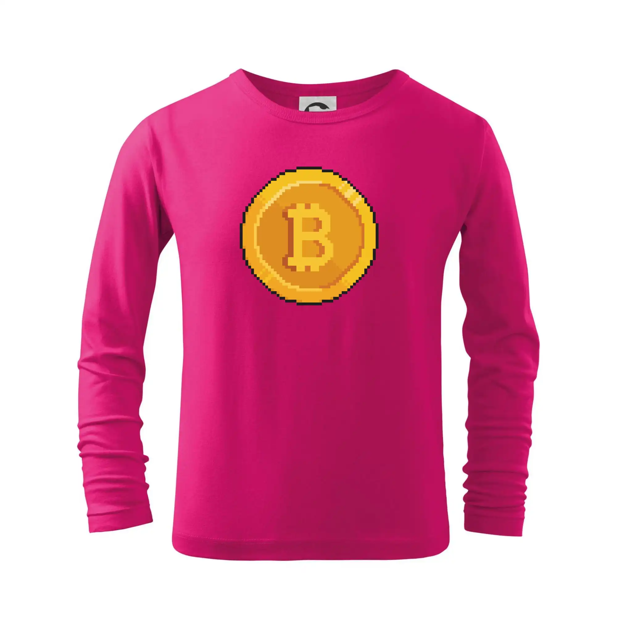 Bitcoin minca - Tričko detské Long Sleeve