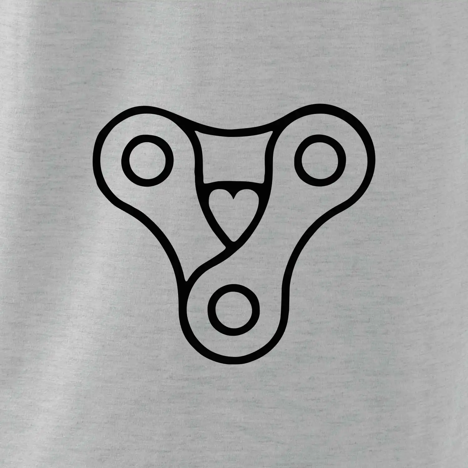 Cyklo srdce řetěz trojúhelník