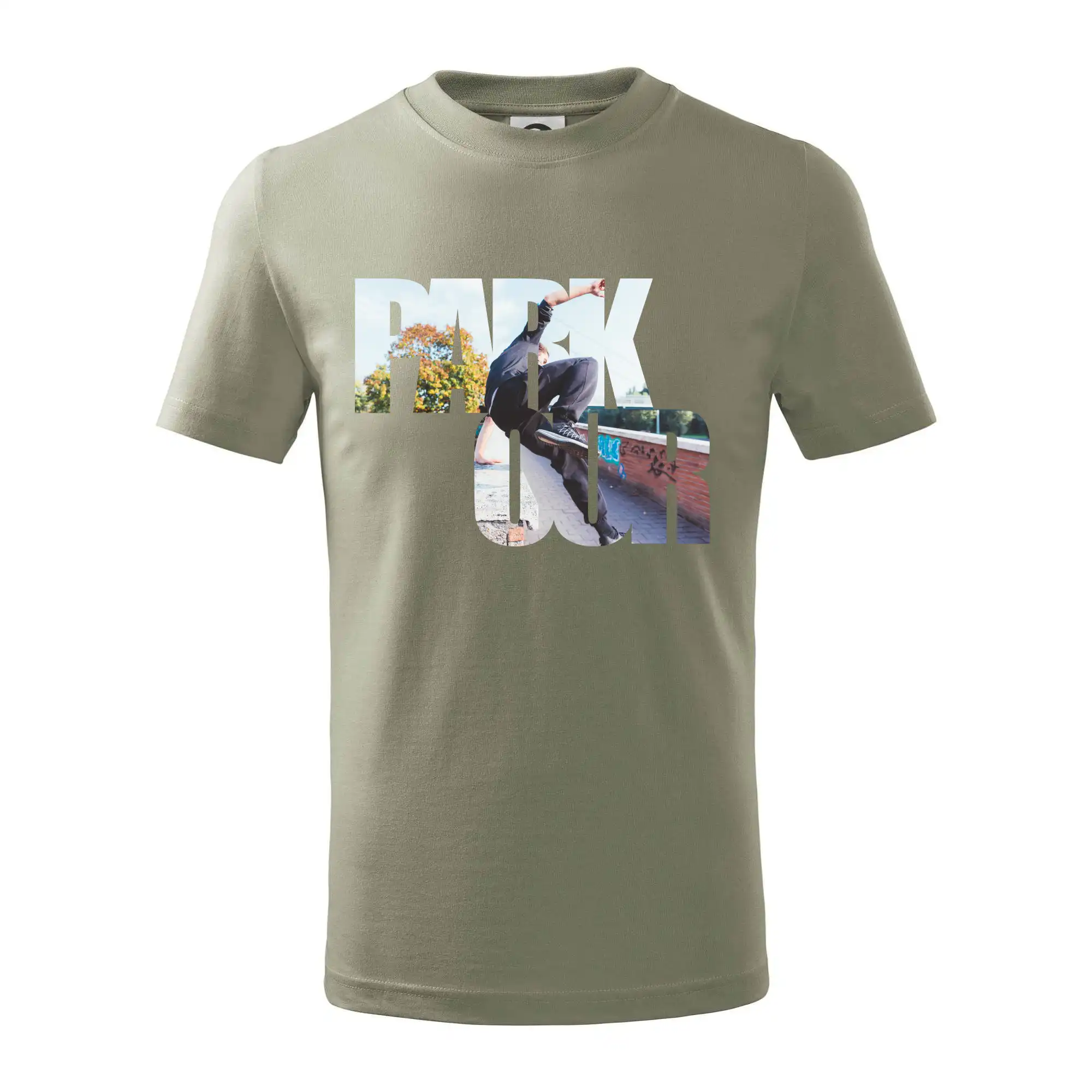 Parkour nápis ve městě