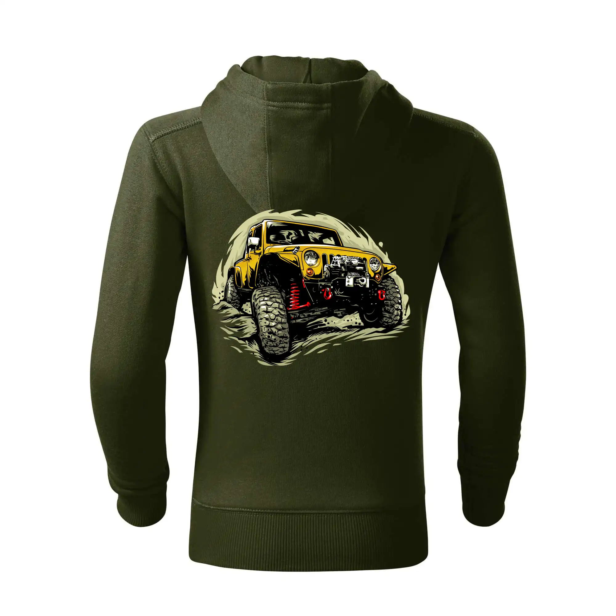 Žlutý offroad s navijákem