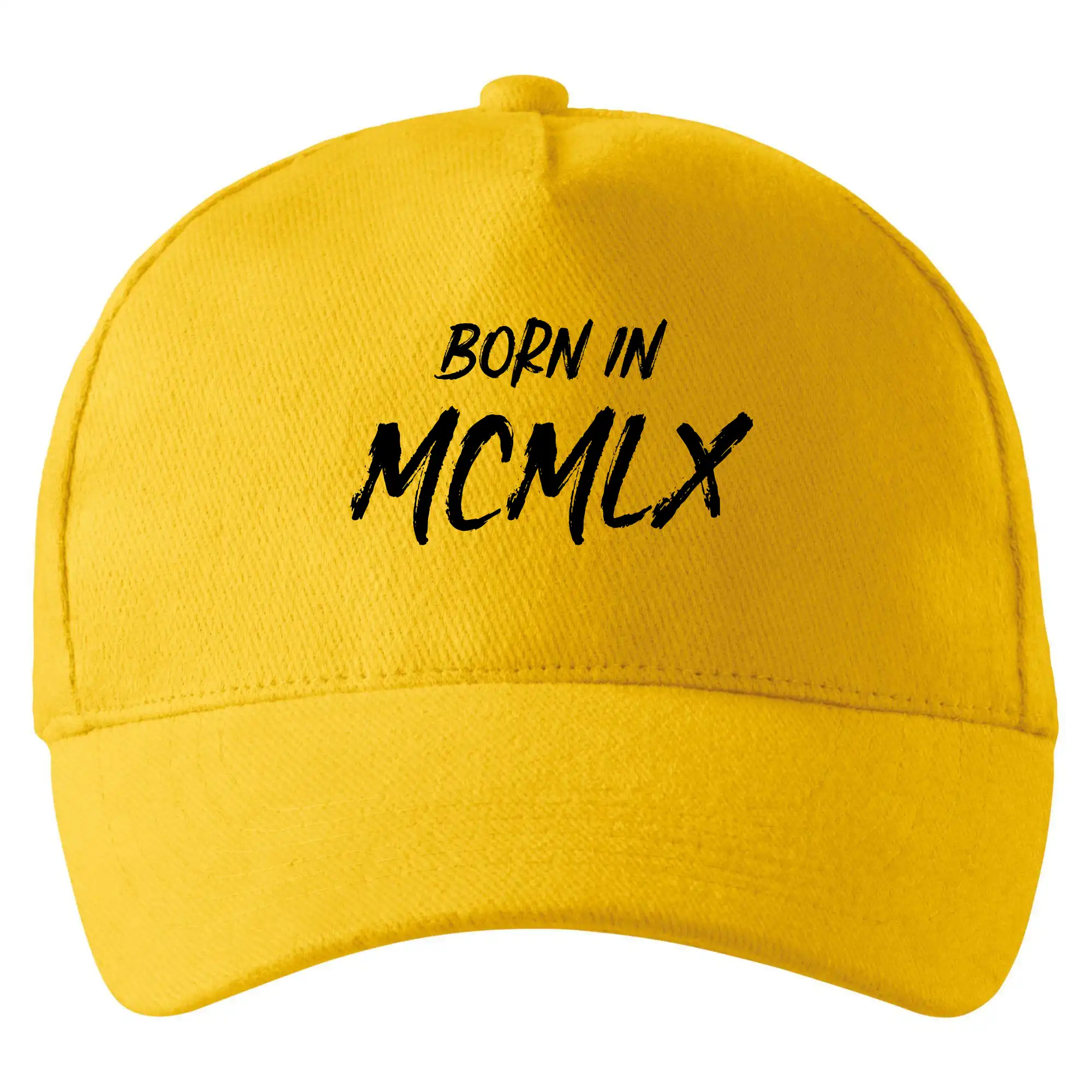 Trička s ročníkom 1960 - Born in - Rímske číslo 1960 - Šiltovka so zahnutým šiltom a mosaznou sponou