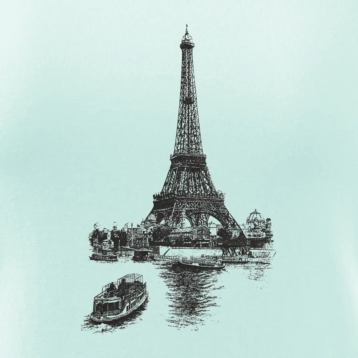 Eiffelovka s loďkou