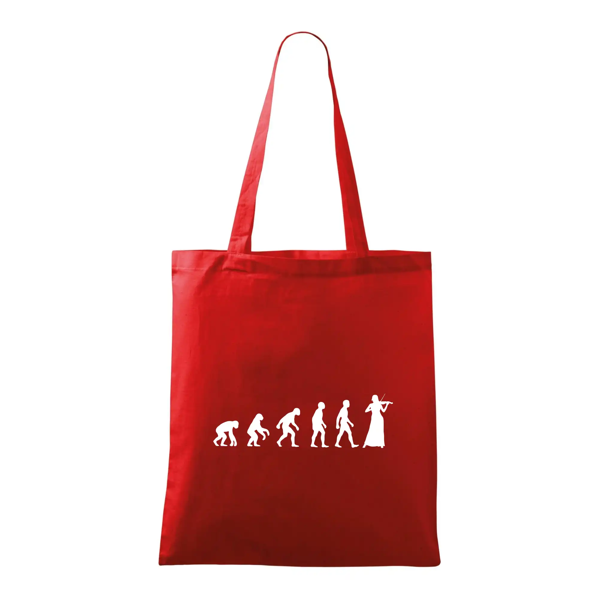 Evolúcia huslista / huslistka - Taška bavlnená