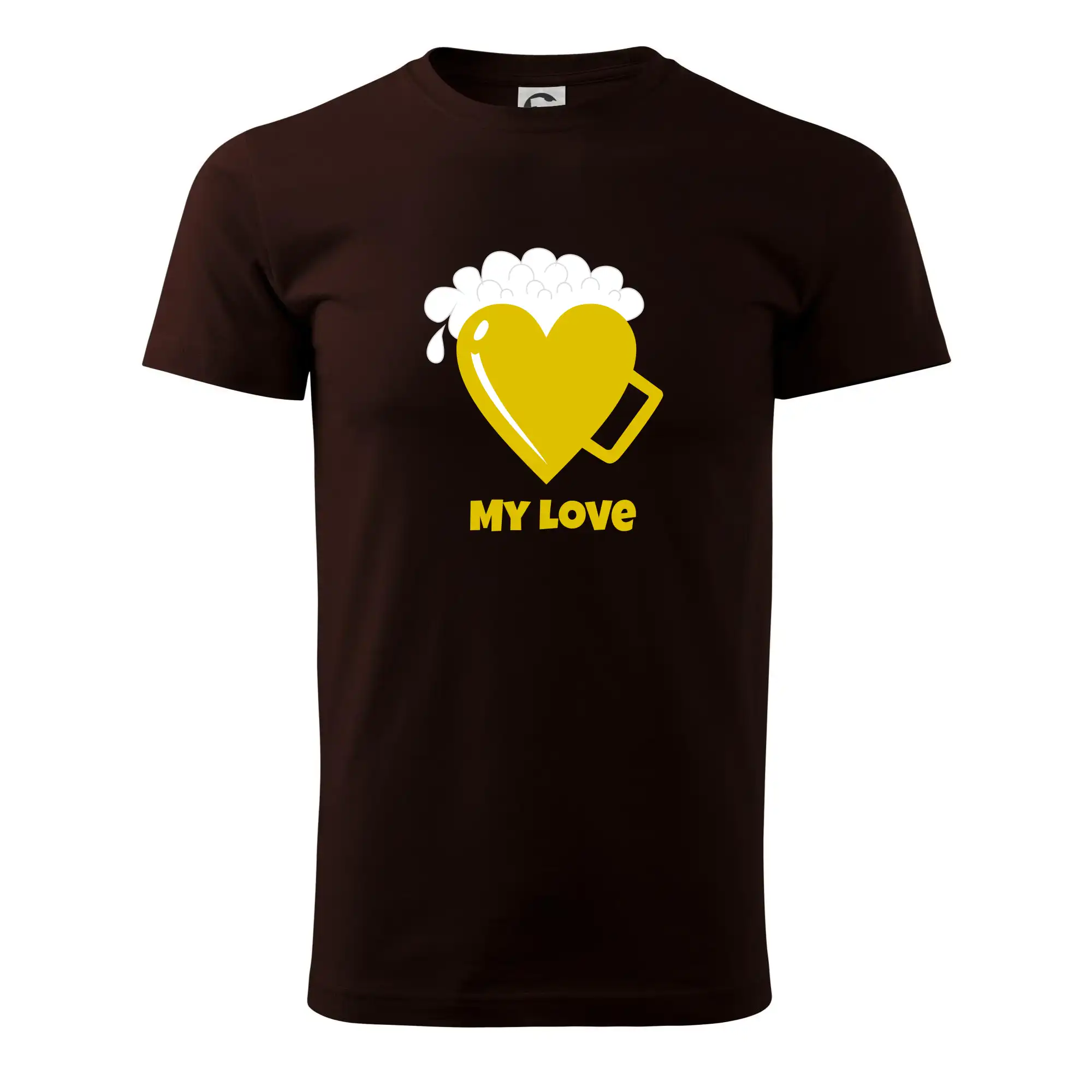 Vtipná tričká pre pivárov - My love - beer (Pecka design) - Klasické pánske tričko vyššej gramáže