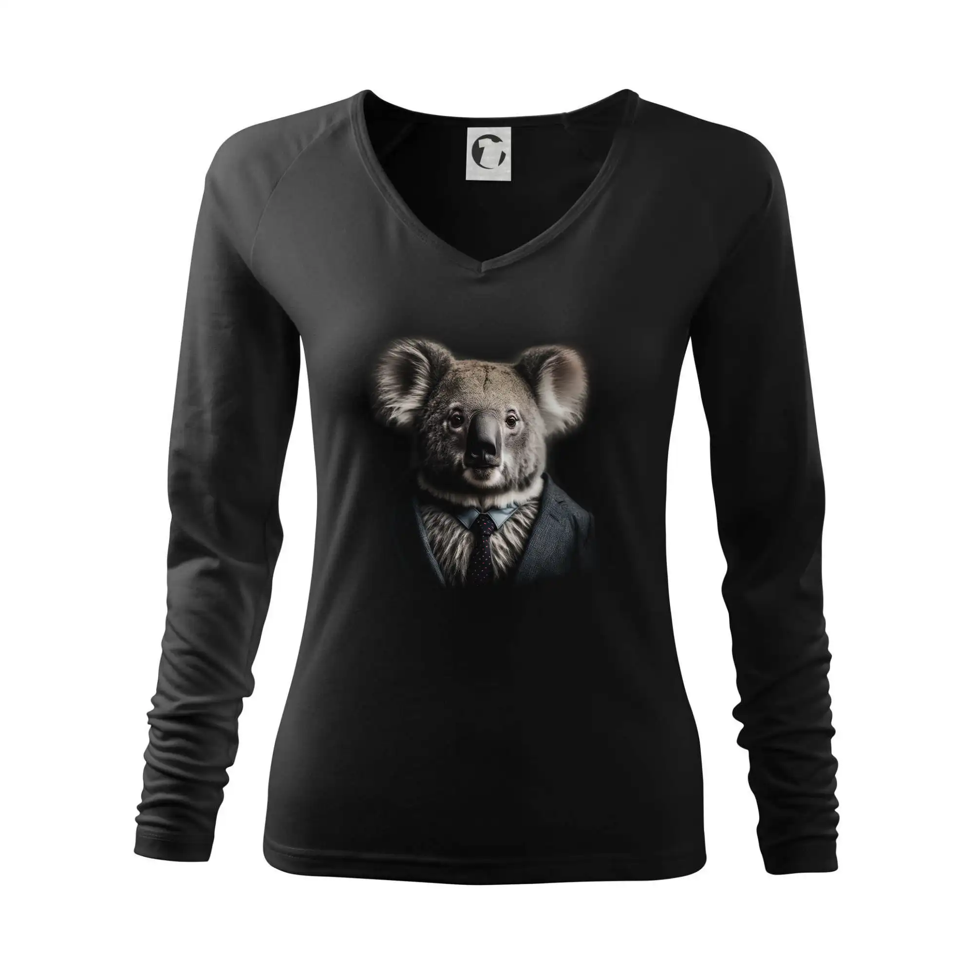 Tričká so zvieratami - Koala v obleku - Tričko dámske Elegance