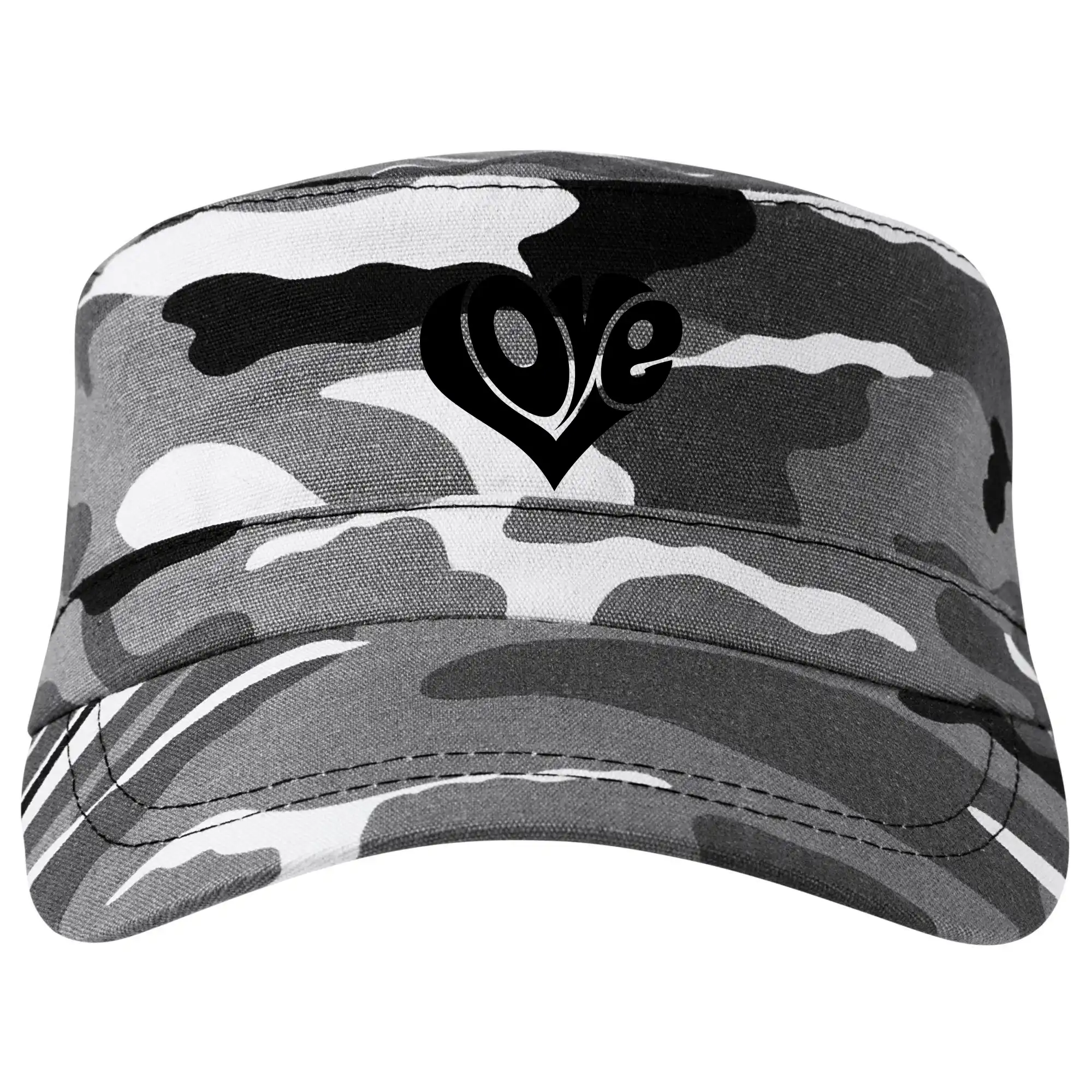 Tričká pre zamilovaných - Love nápis jednoduchý - Šiltovka CAMO